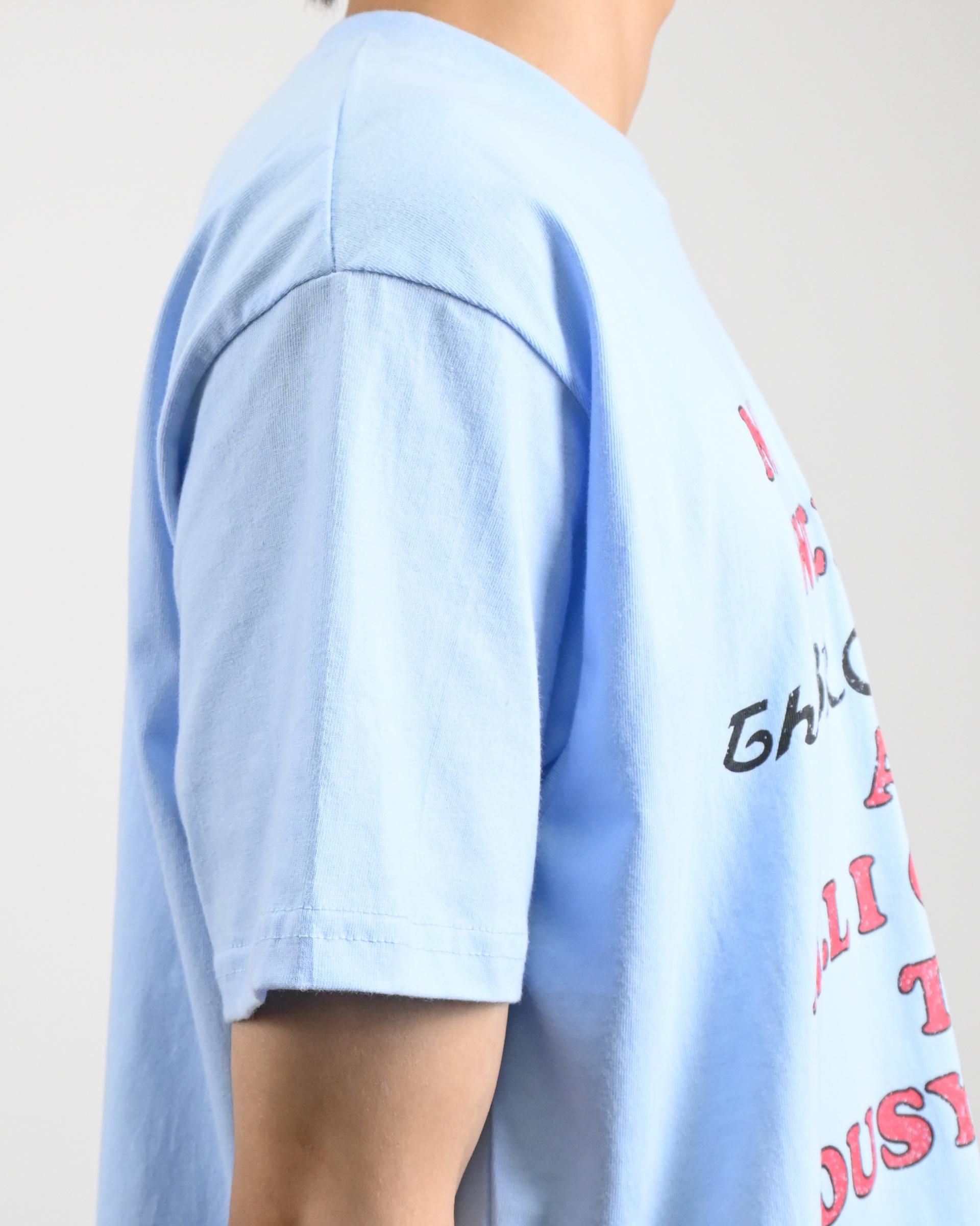 luge lettering half t-shirt