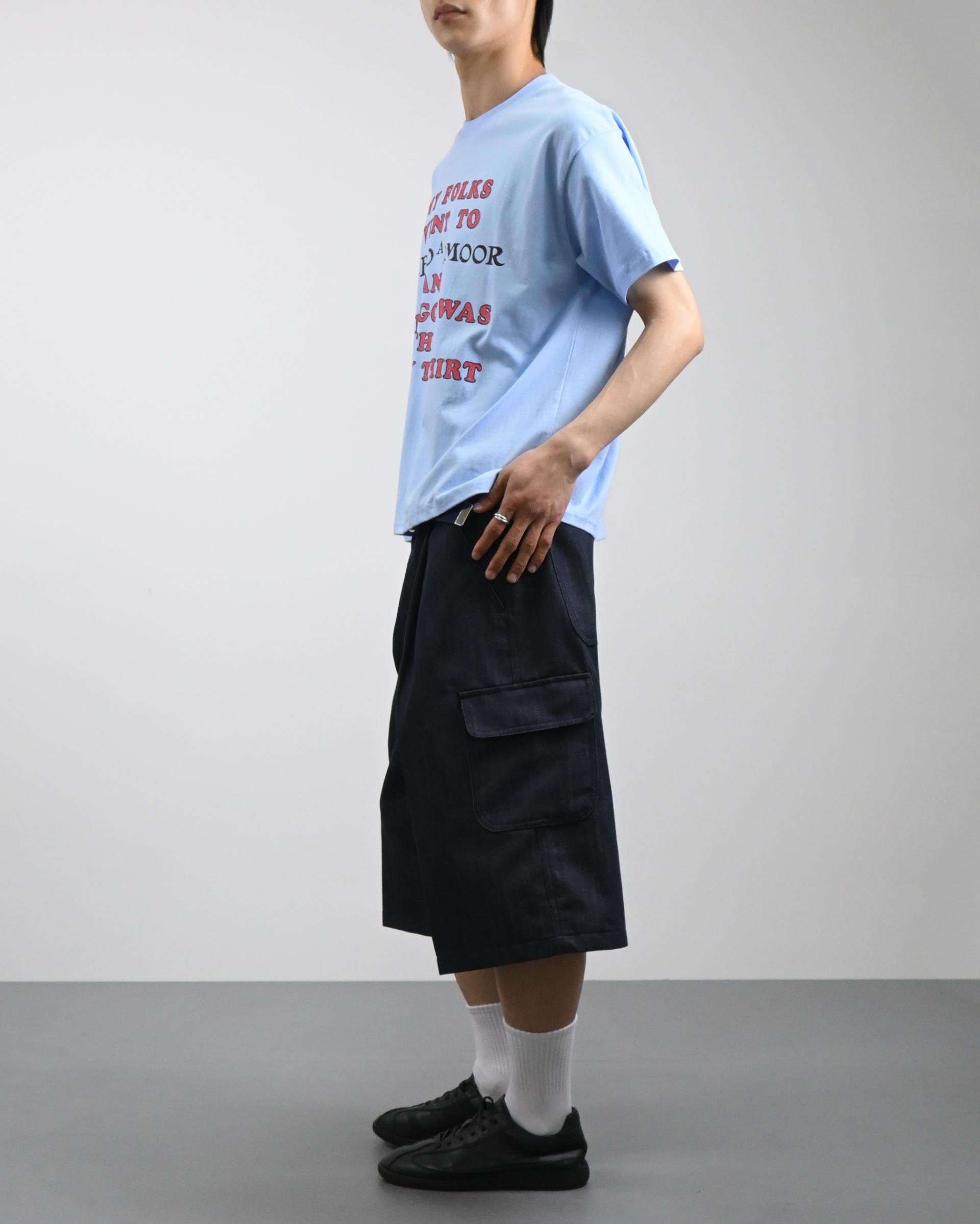 luge lettering half t-shirt