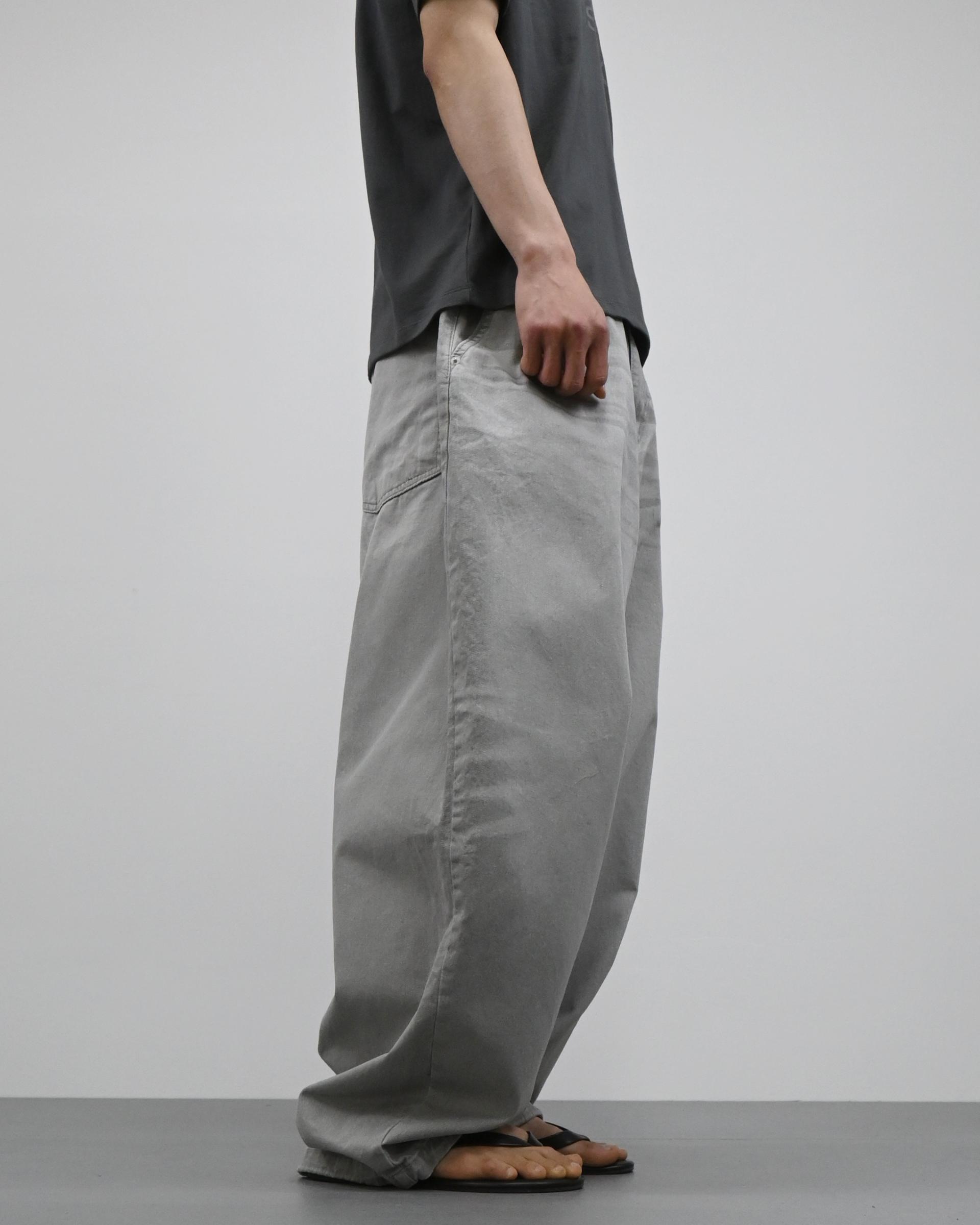 printed pigment balloon cotton pants