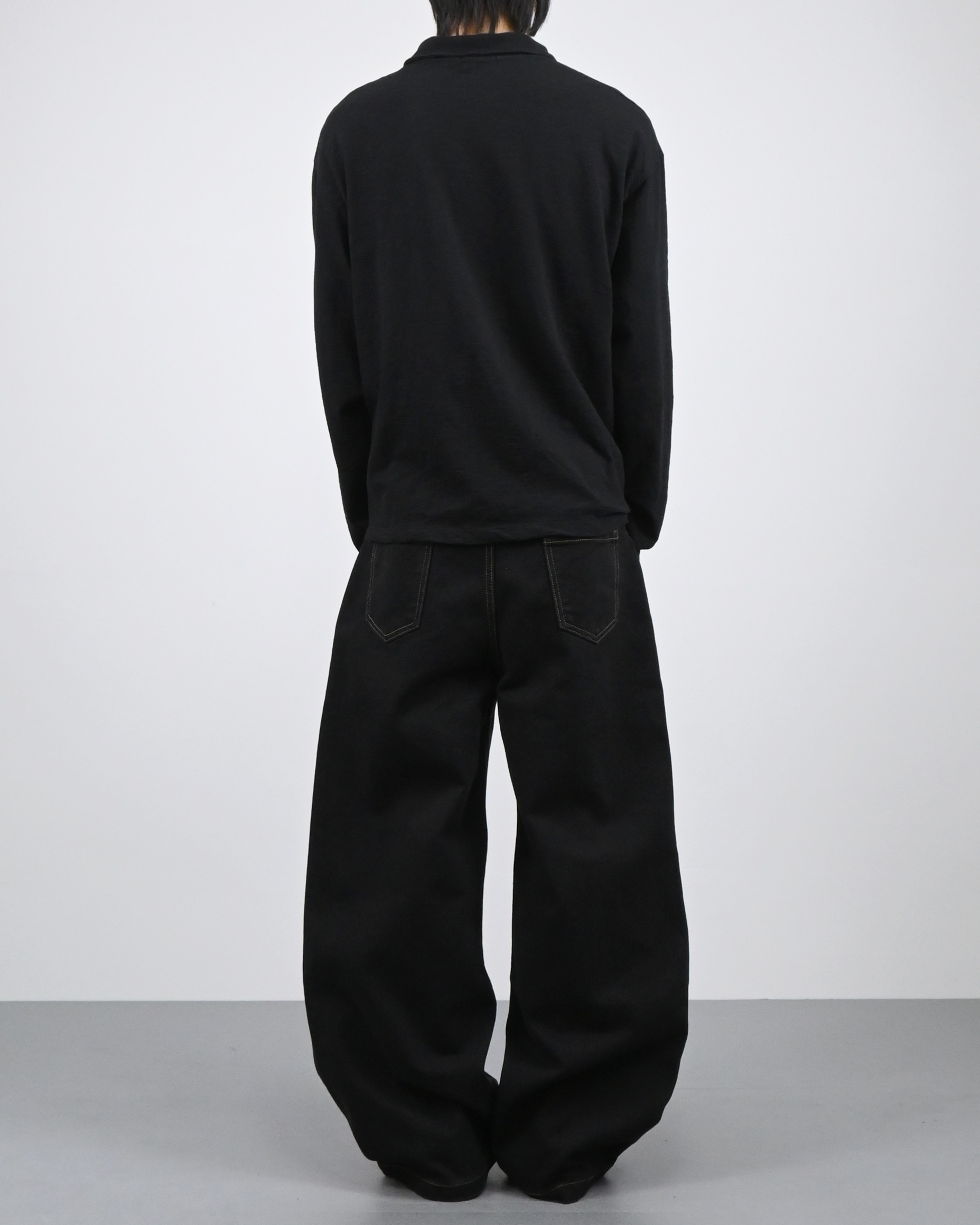 slub five burton collar t-shirt
