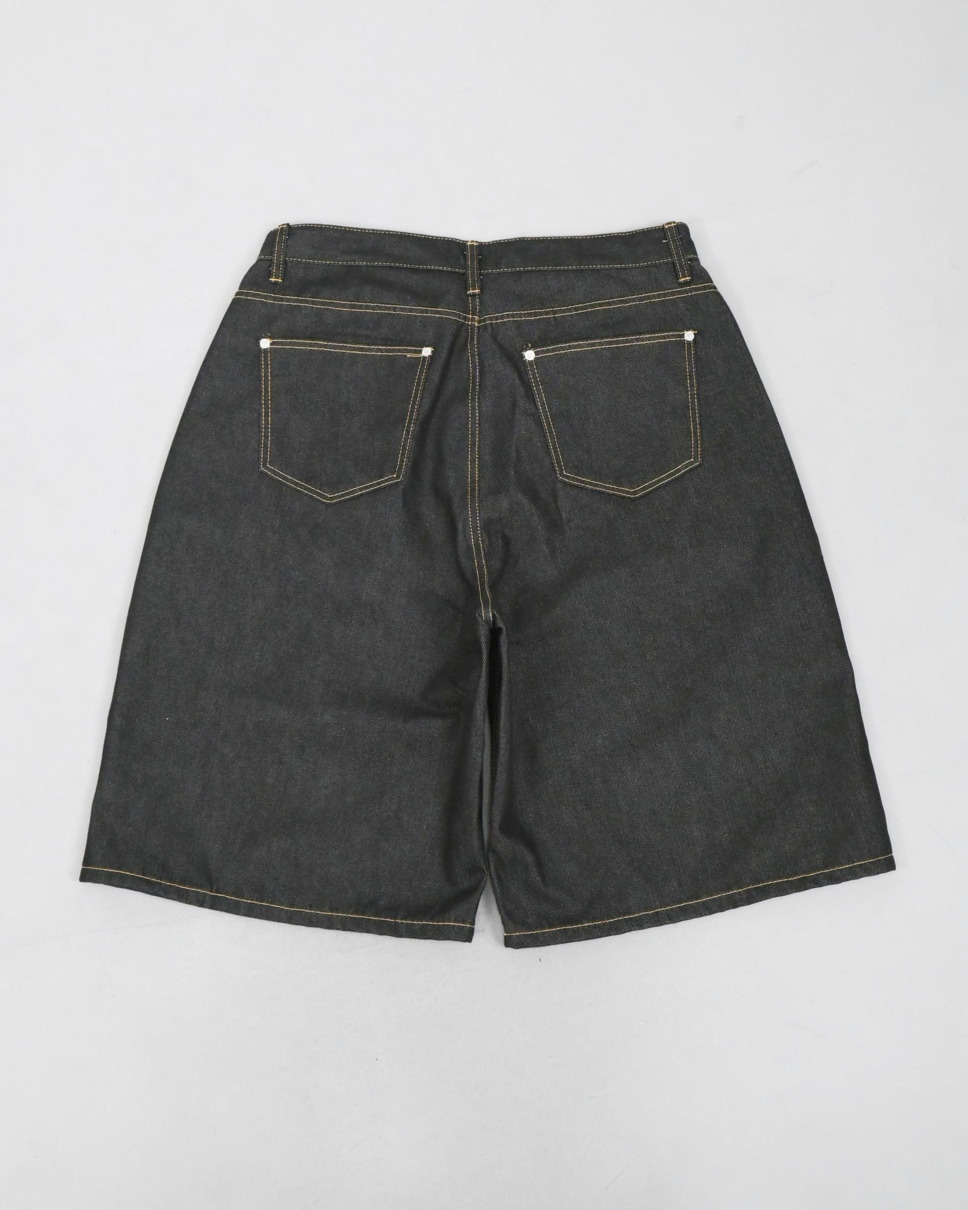 note bermuda denim pants
