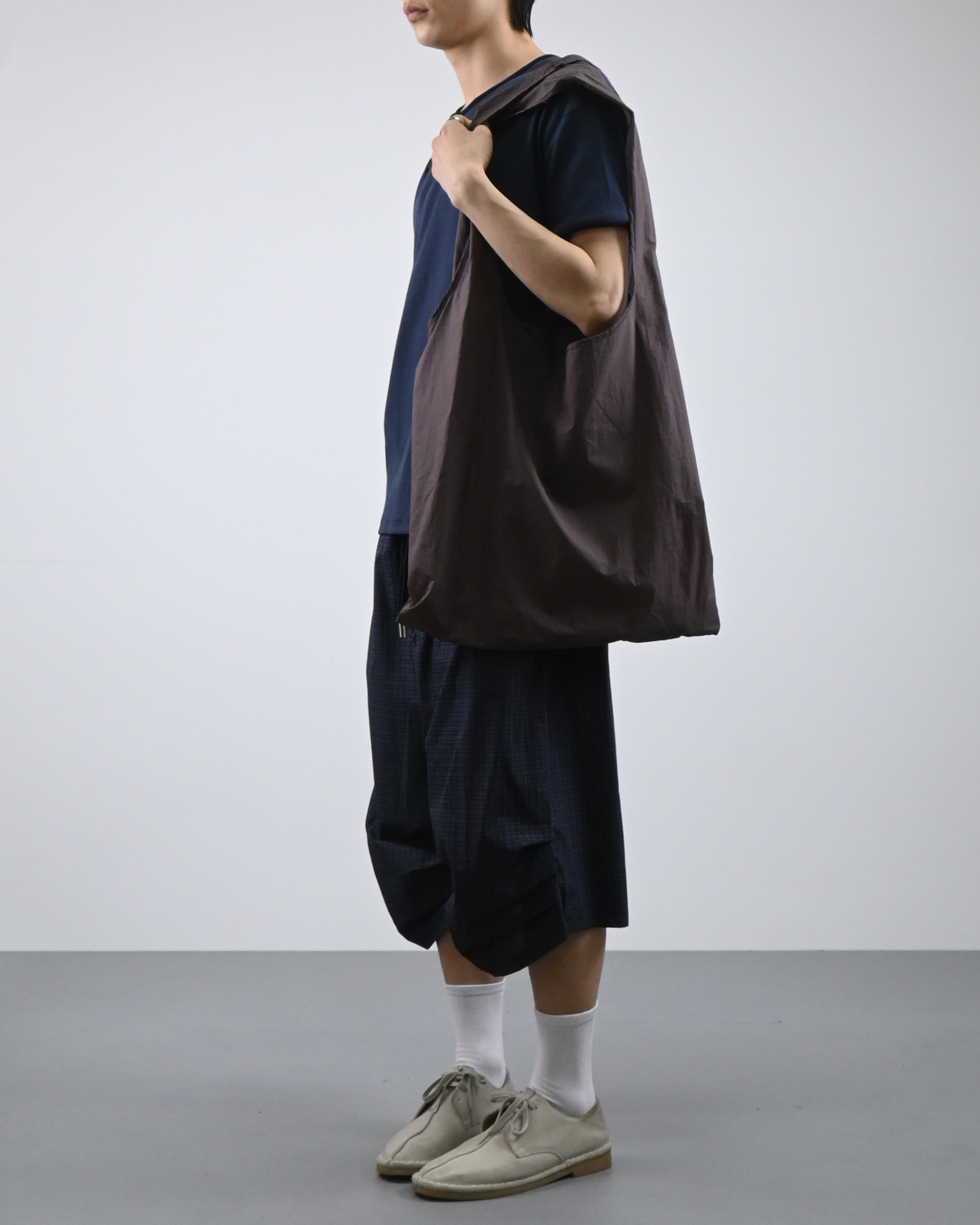 offset henley neck ringer half t-shirt