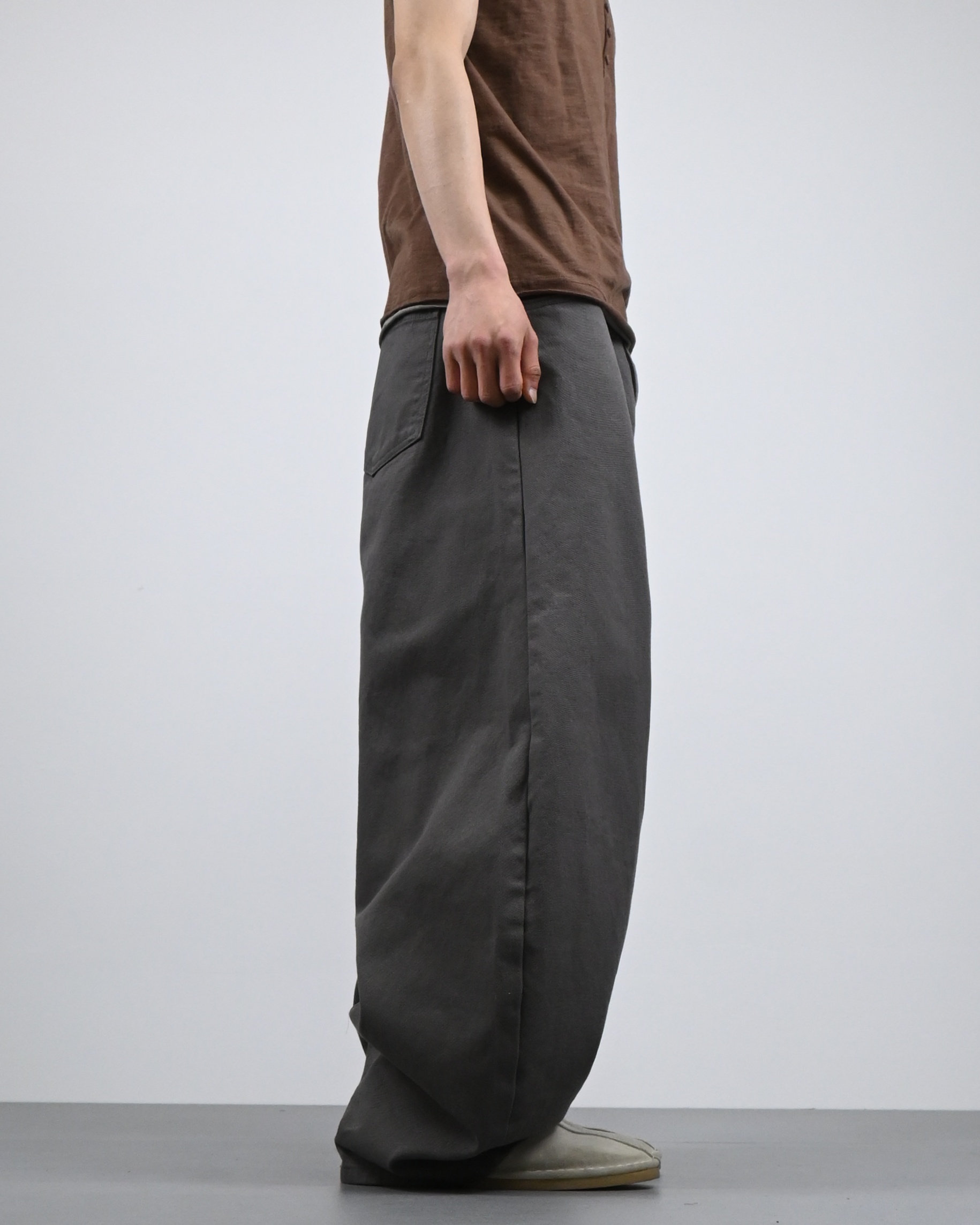 banding balloon cotton pants