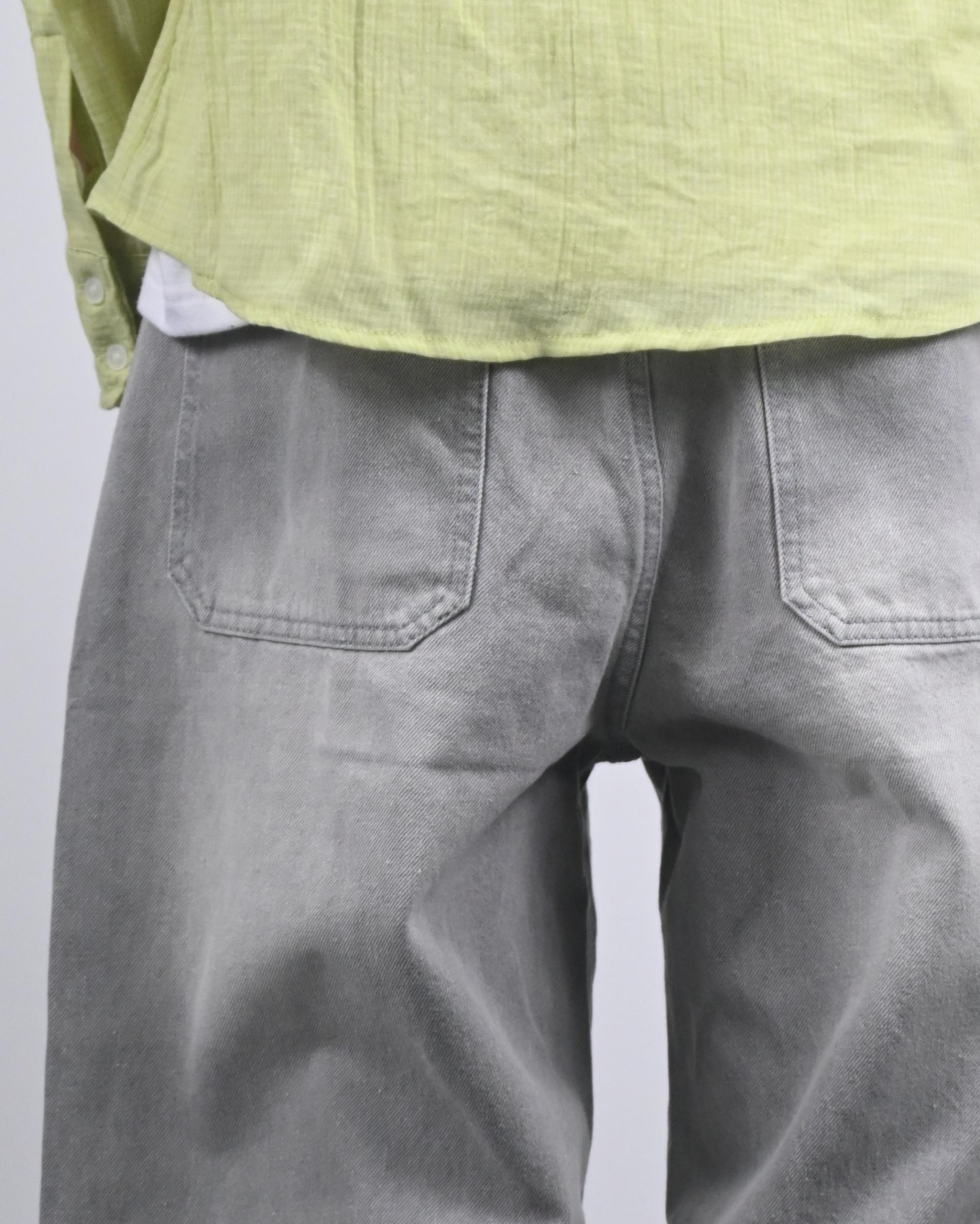grash washed denim pants