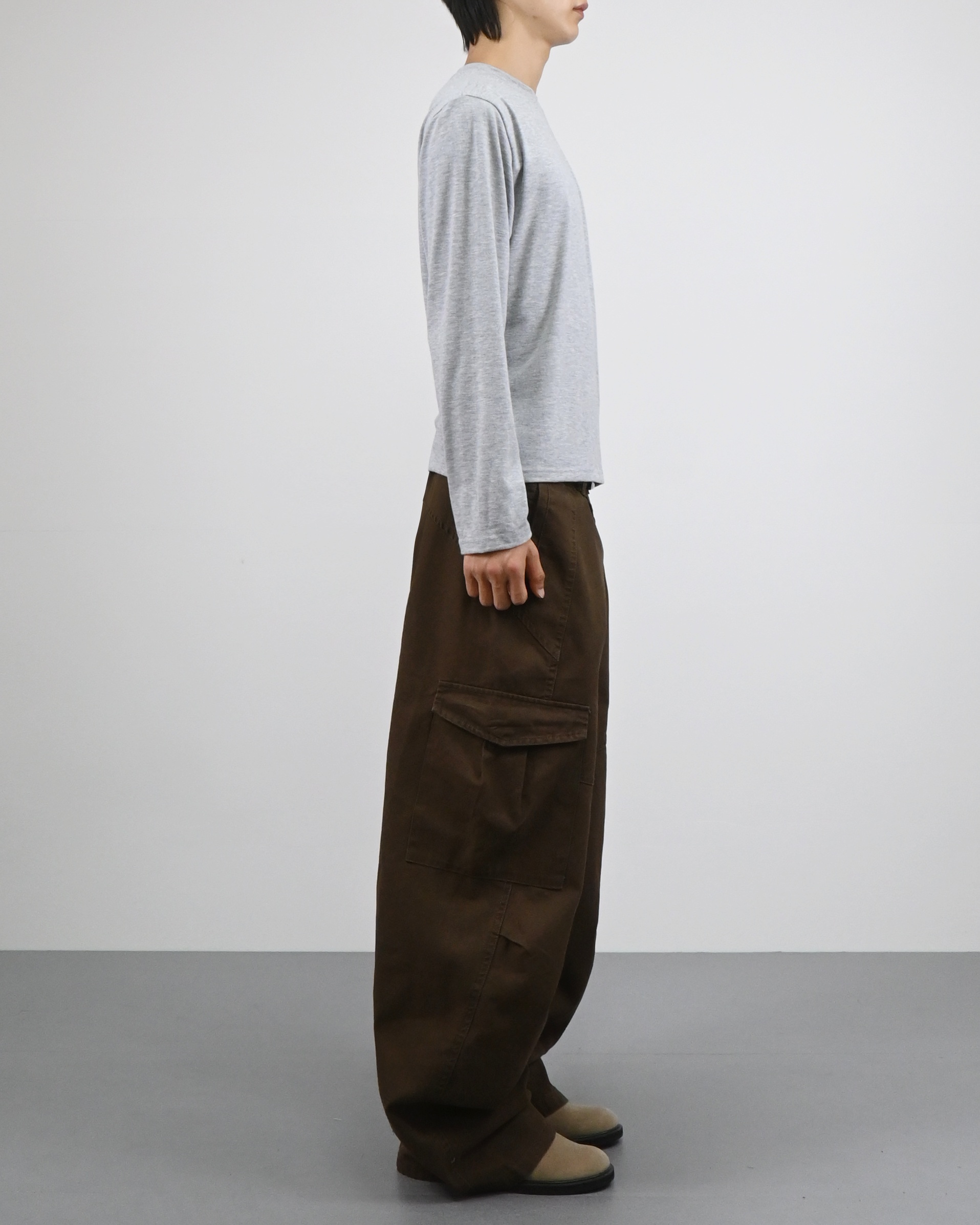slub henley neck long sleeve 복제
