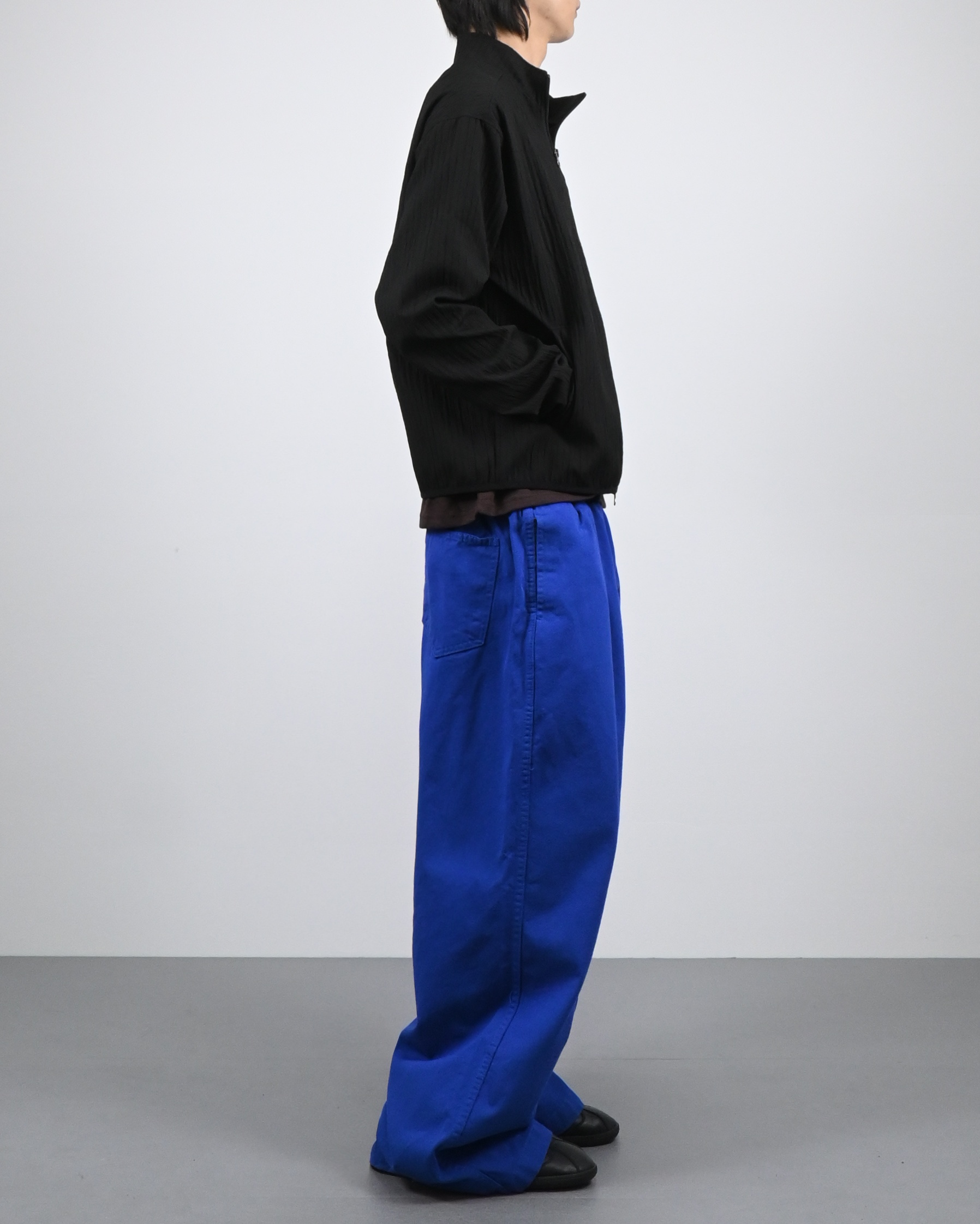 one tuck banding cotton pants