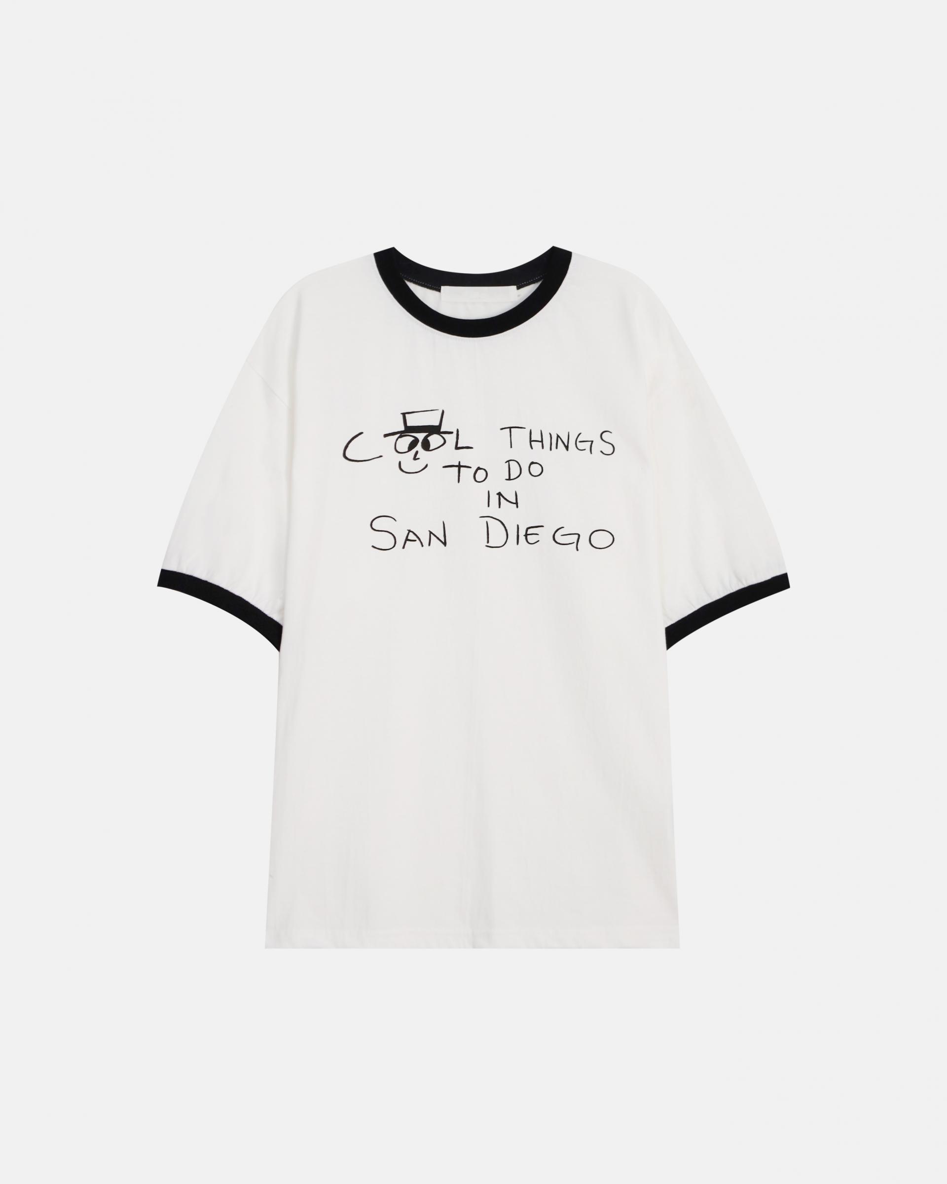san diego ringer half t-shirt