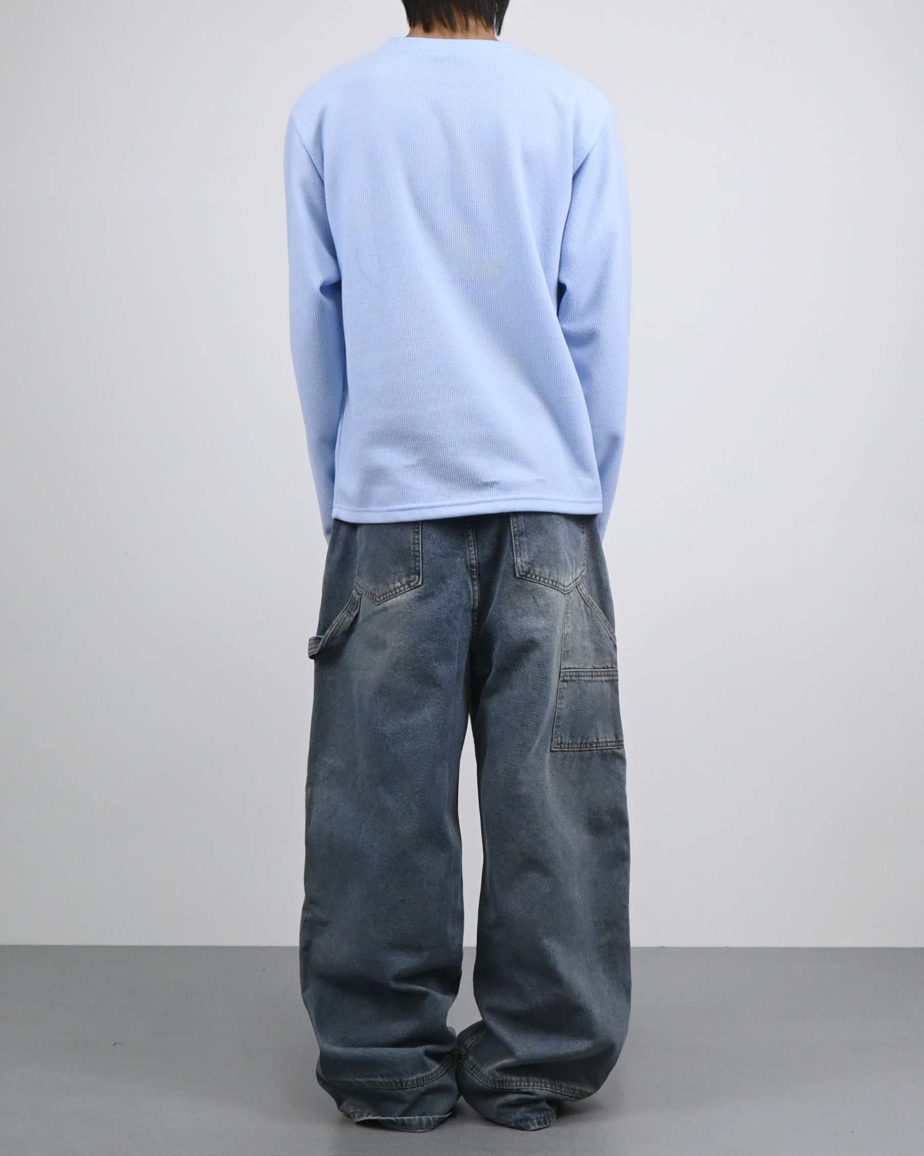 zipper carpenter denim pants