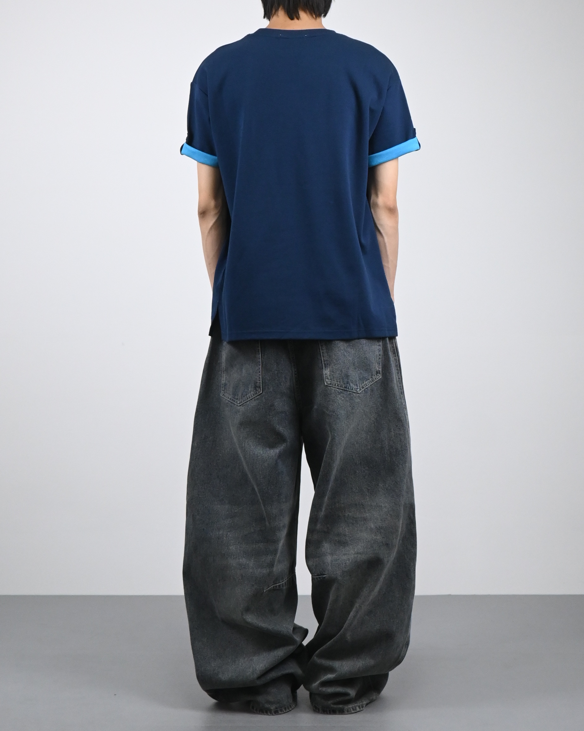 coloring roll-up half t-shirt
