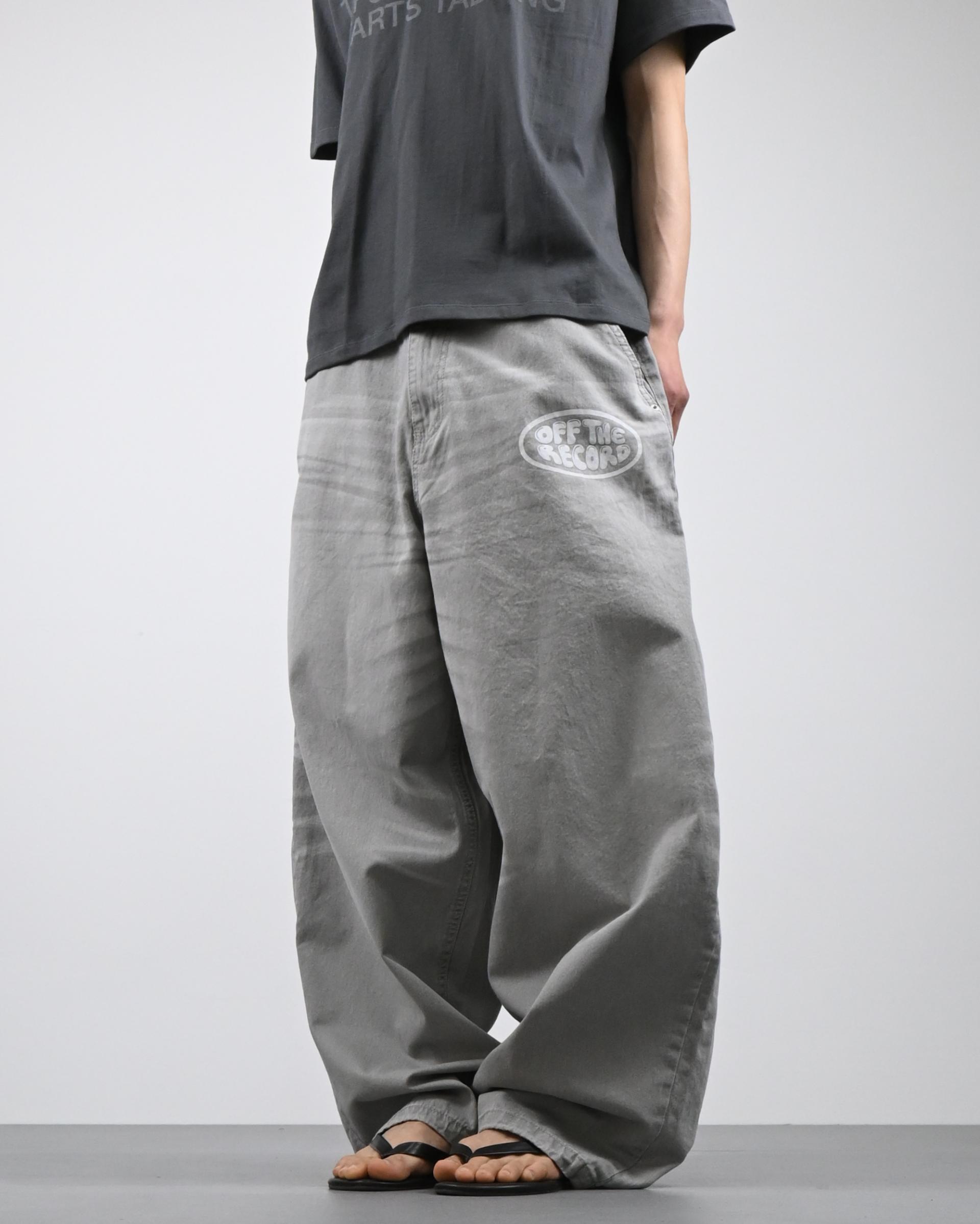 printed pigment balloon cotton pants