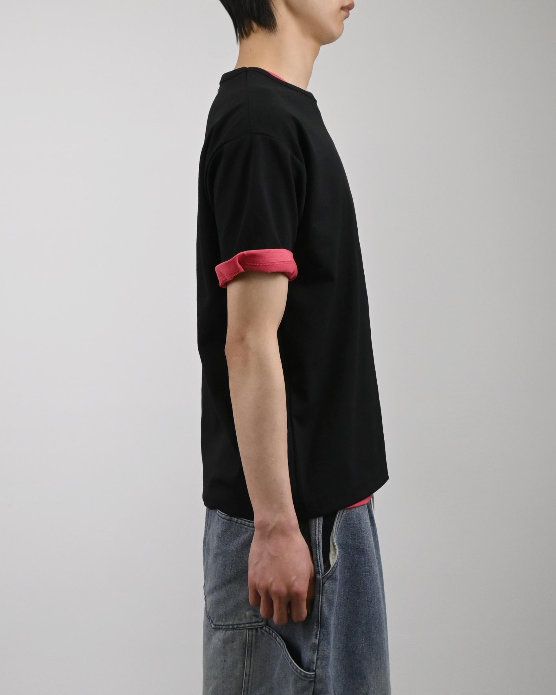under snap half-t-shirt