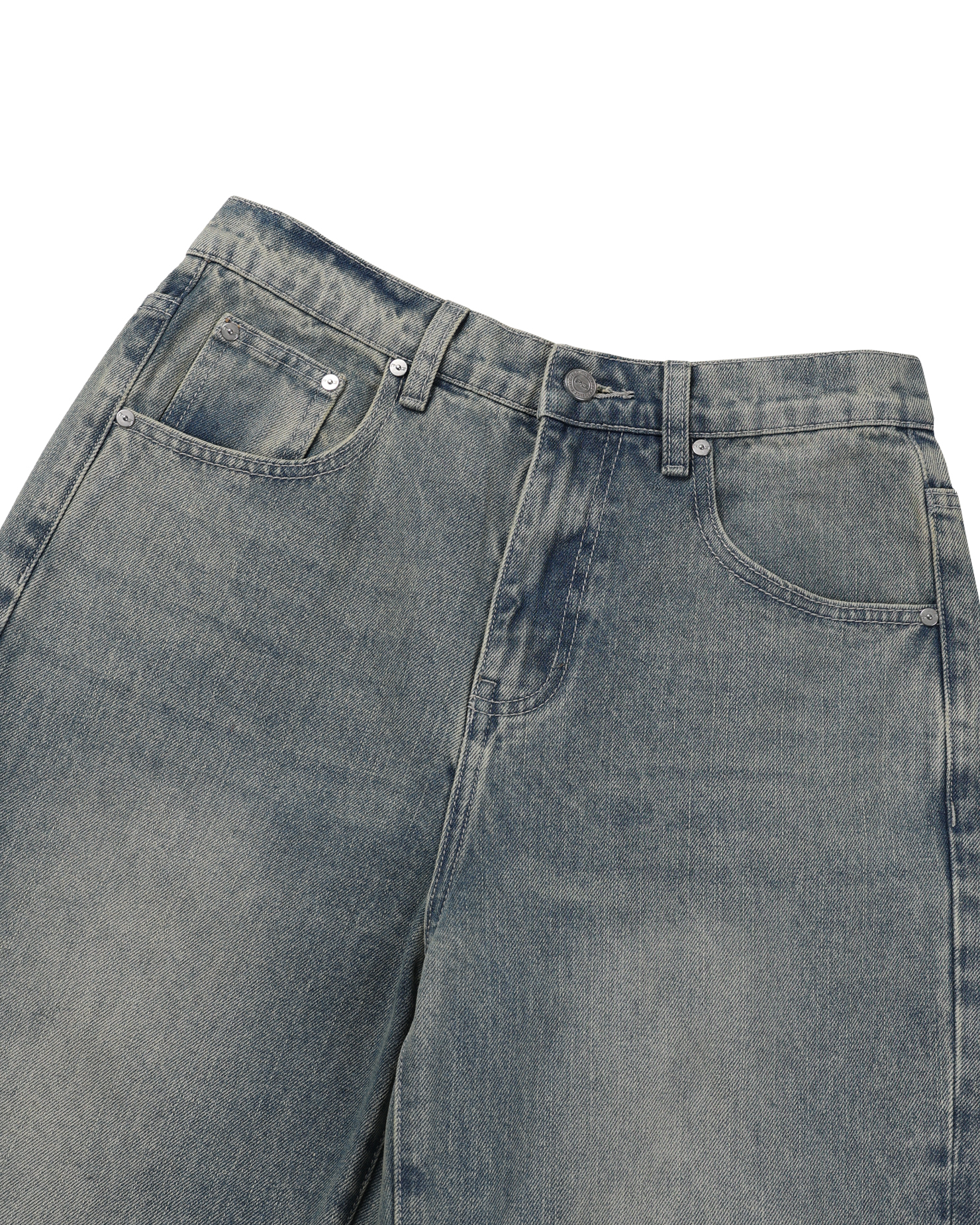 dart curved denim pants (light blue)
