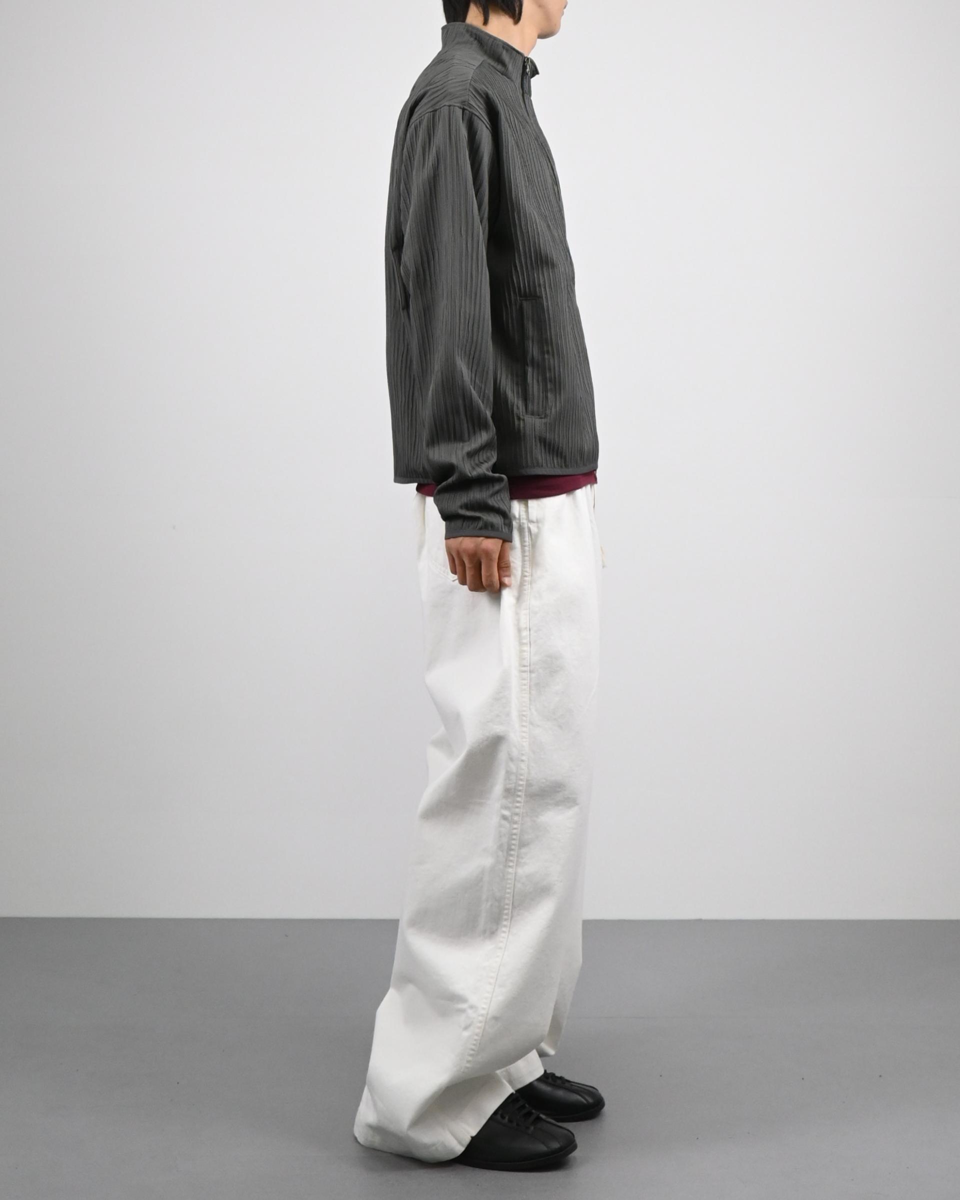 compose pleats diagonal zip-up