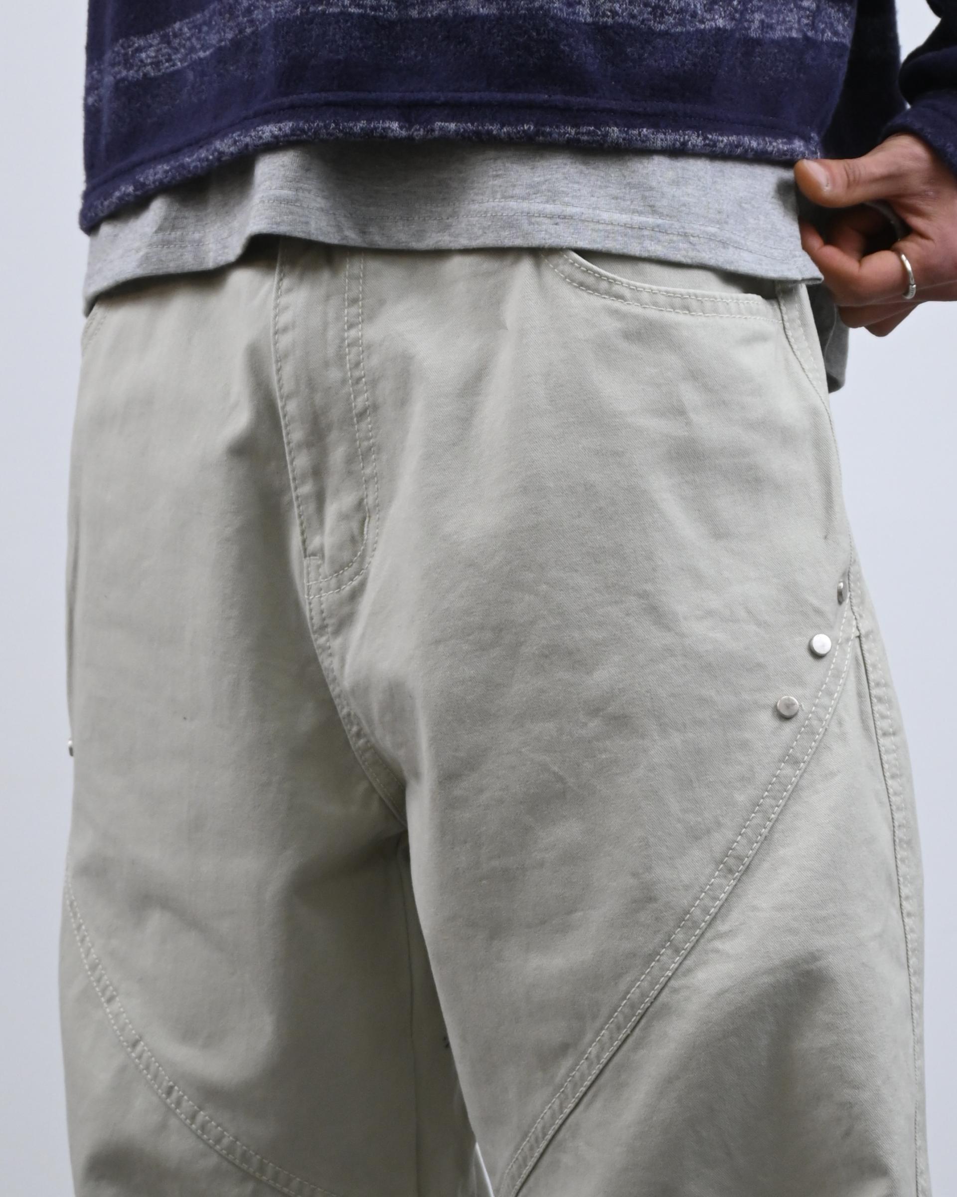 bio cotton rivet pants