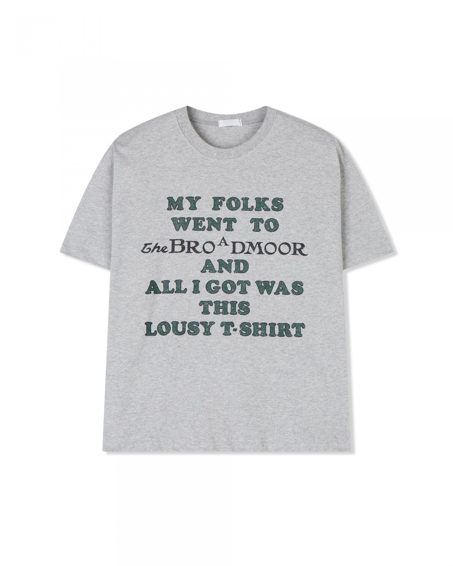 luge lettering half t-shirt