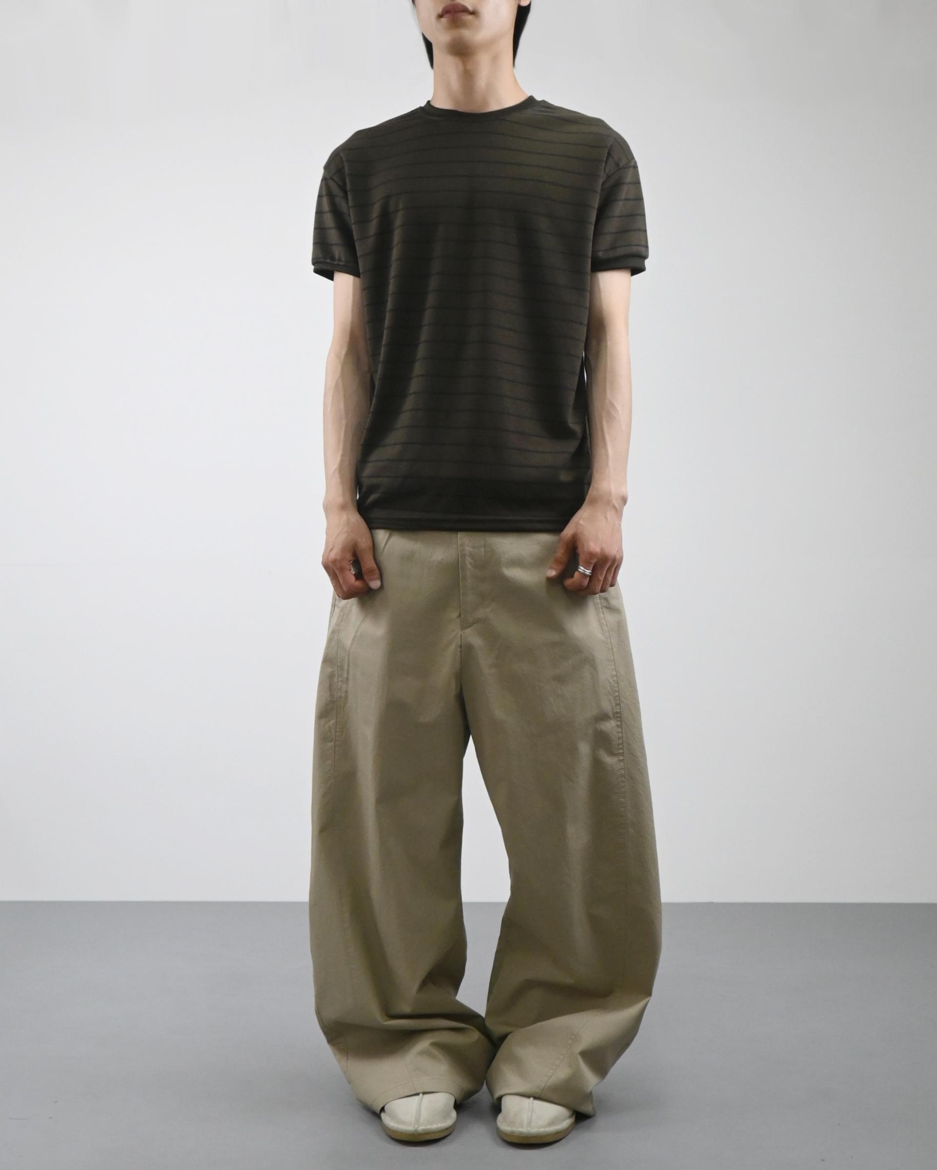 dear curved cotton pants