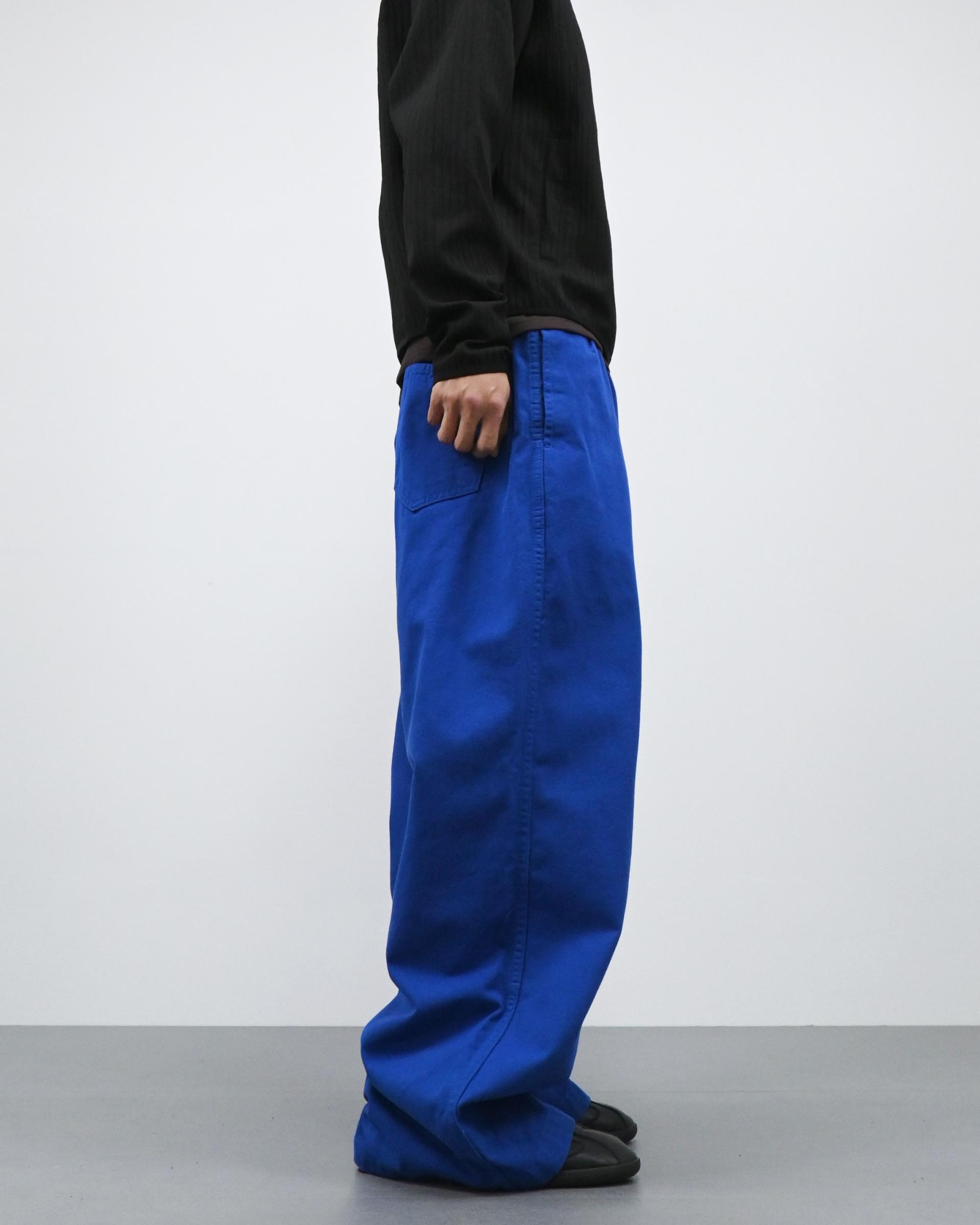 one tuck banding cotton pants