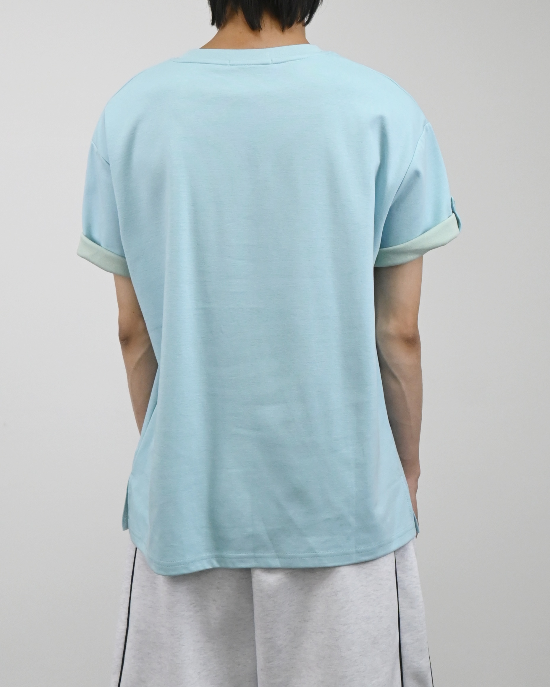 coloring roll-up half t-shirt