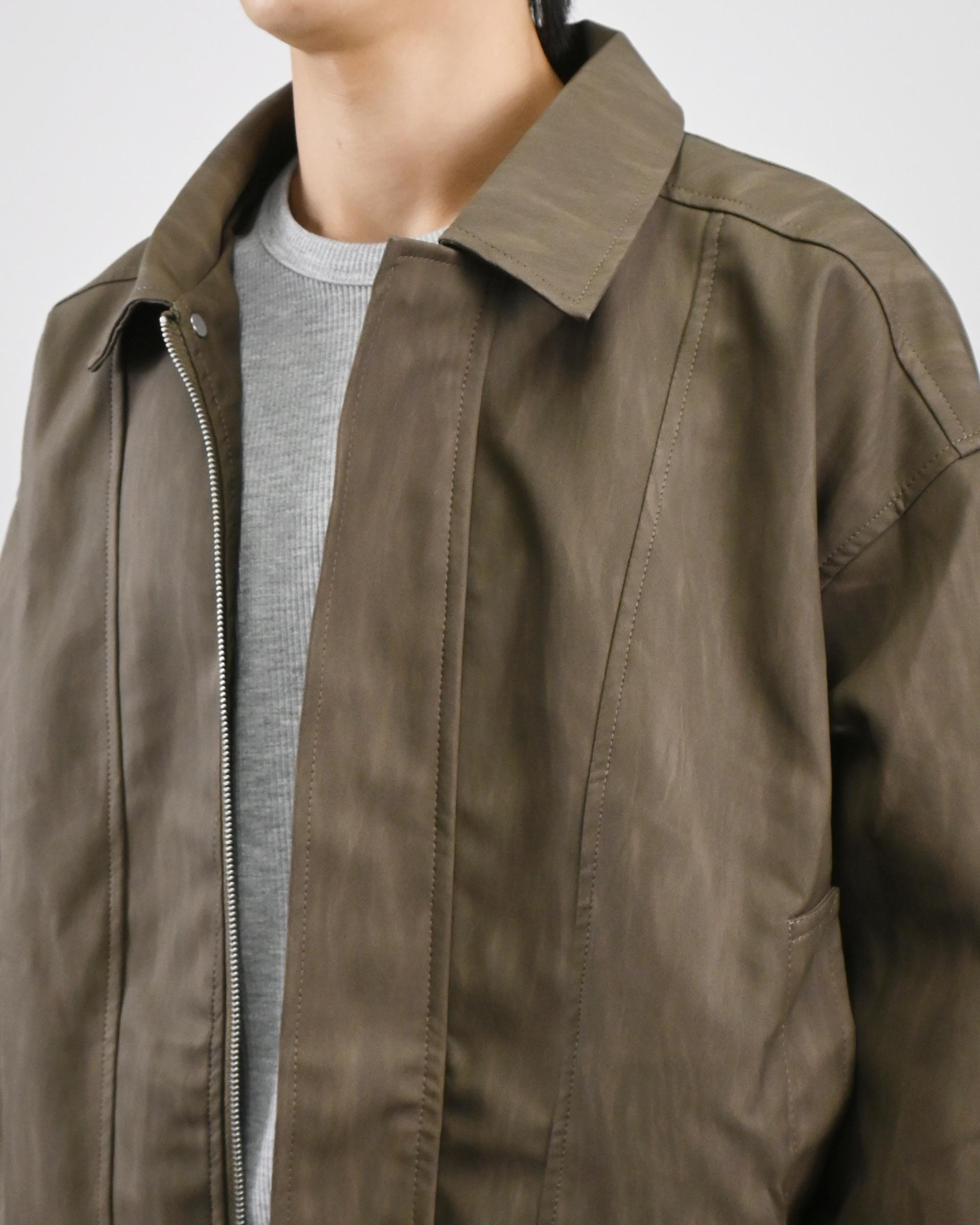 textured leather jacket