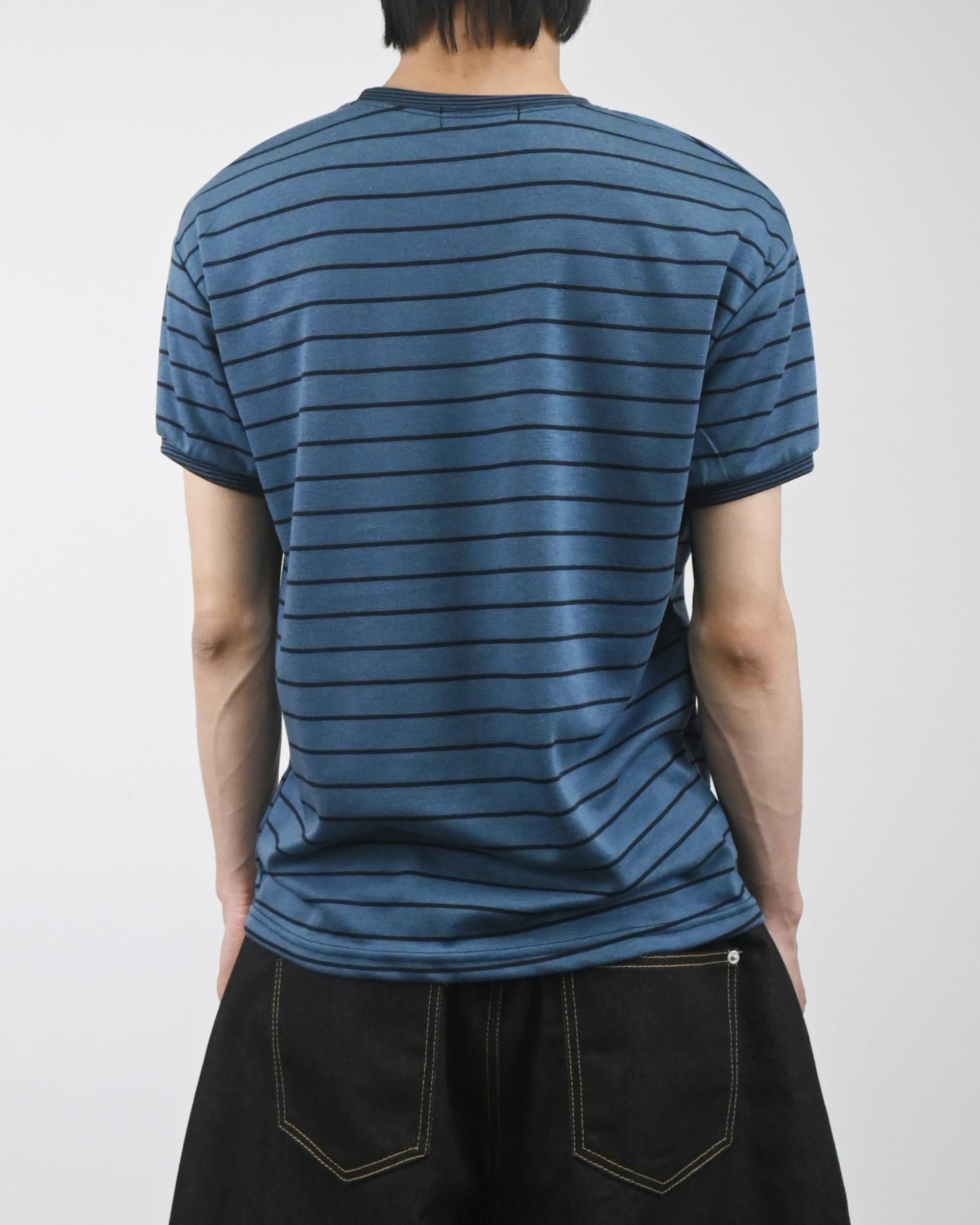 stripe ringer half t-shirt