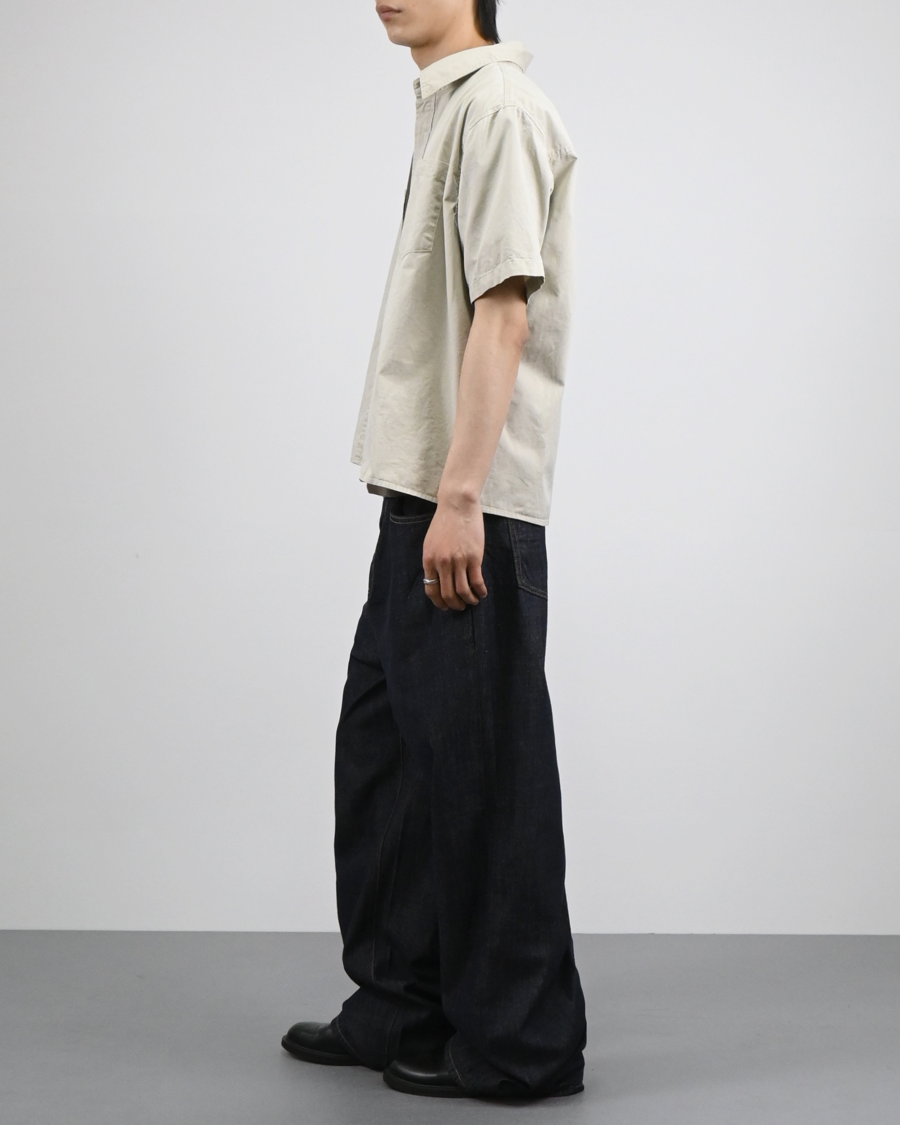 crop ding cotton half shirt