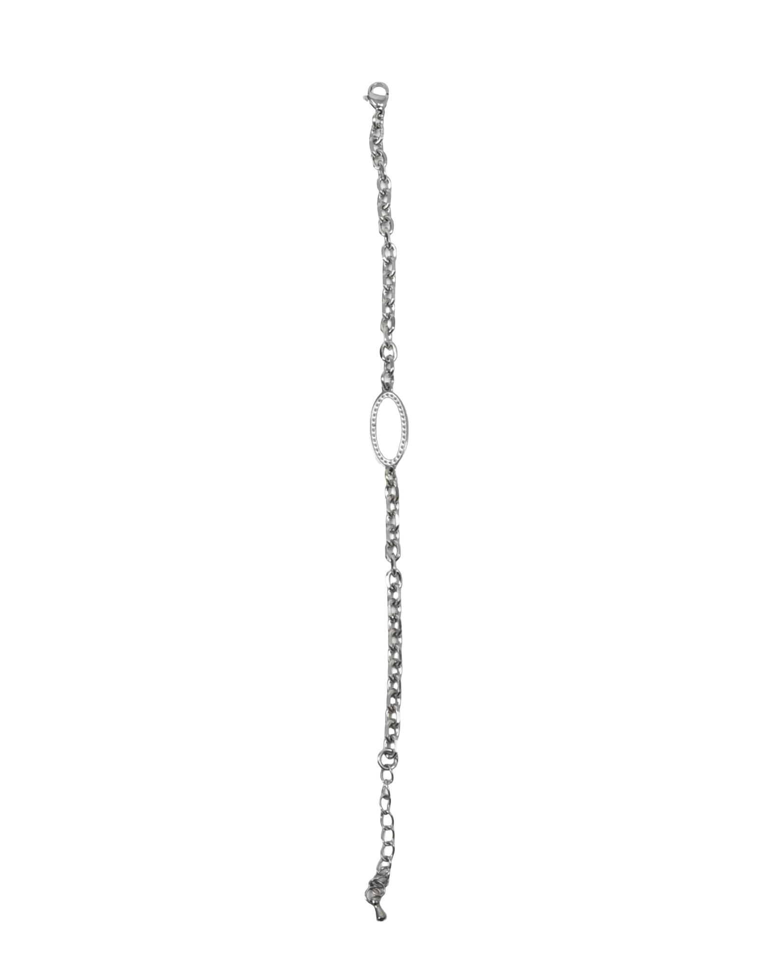 an oval chain bracelet