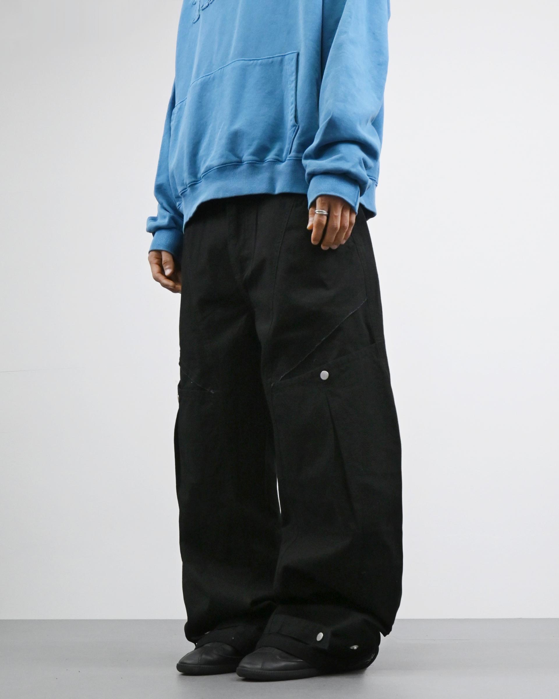 razor washed black denim pants 복제