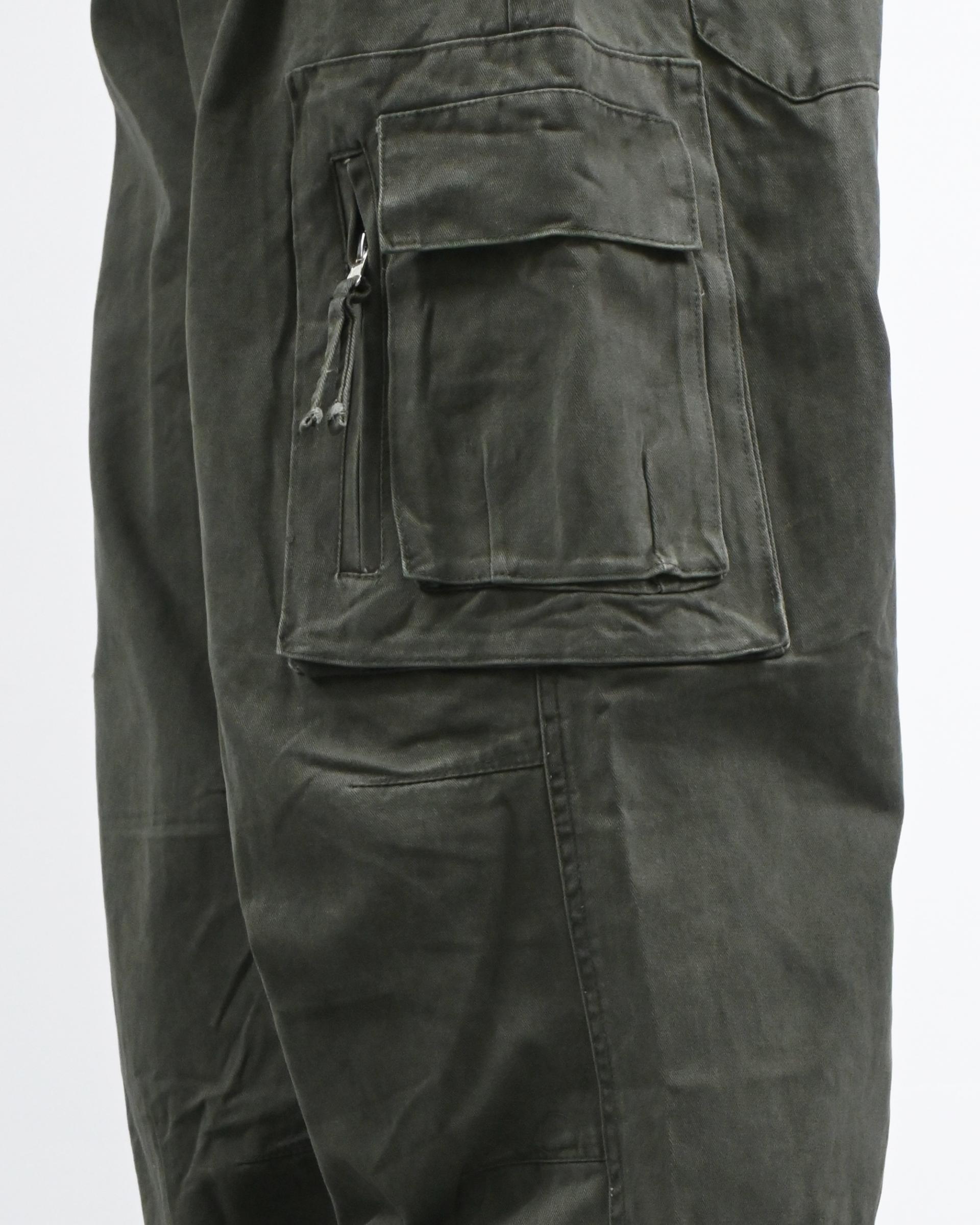 box pocket cargo cotton pants