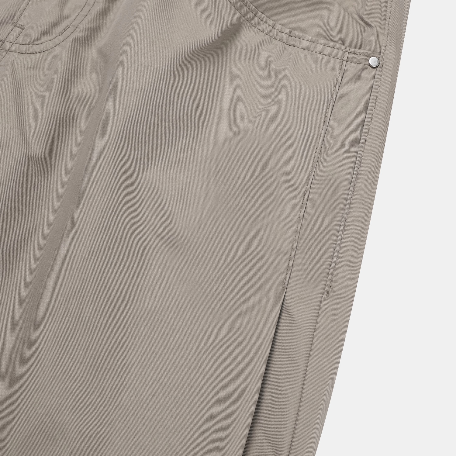 cp side tuck cotton curved pants