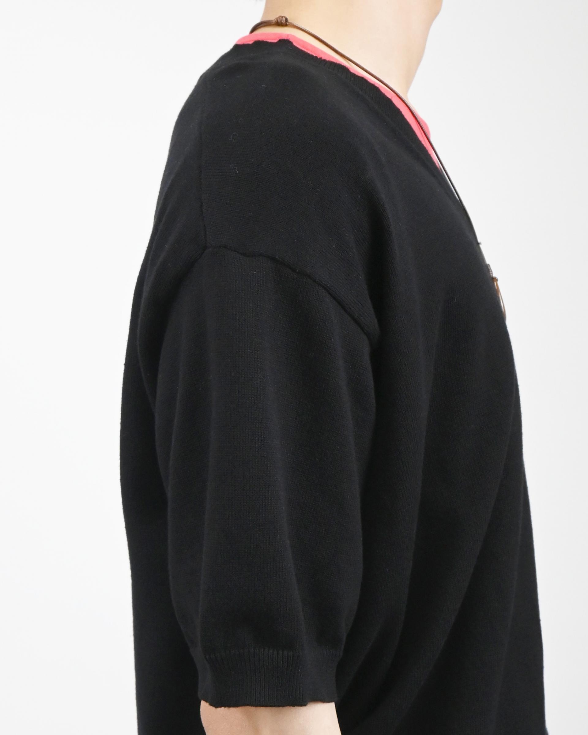 sierra v-neck half knit