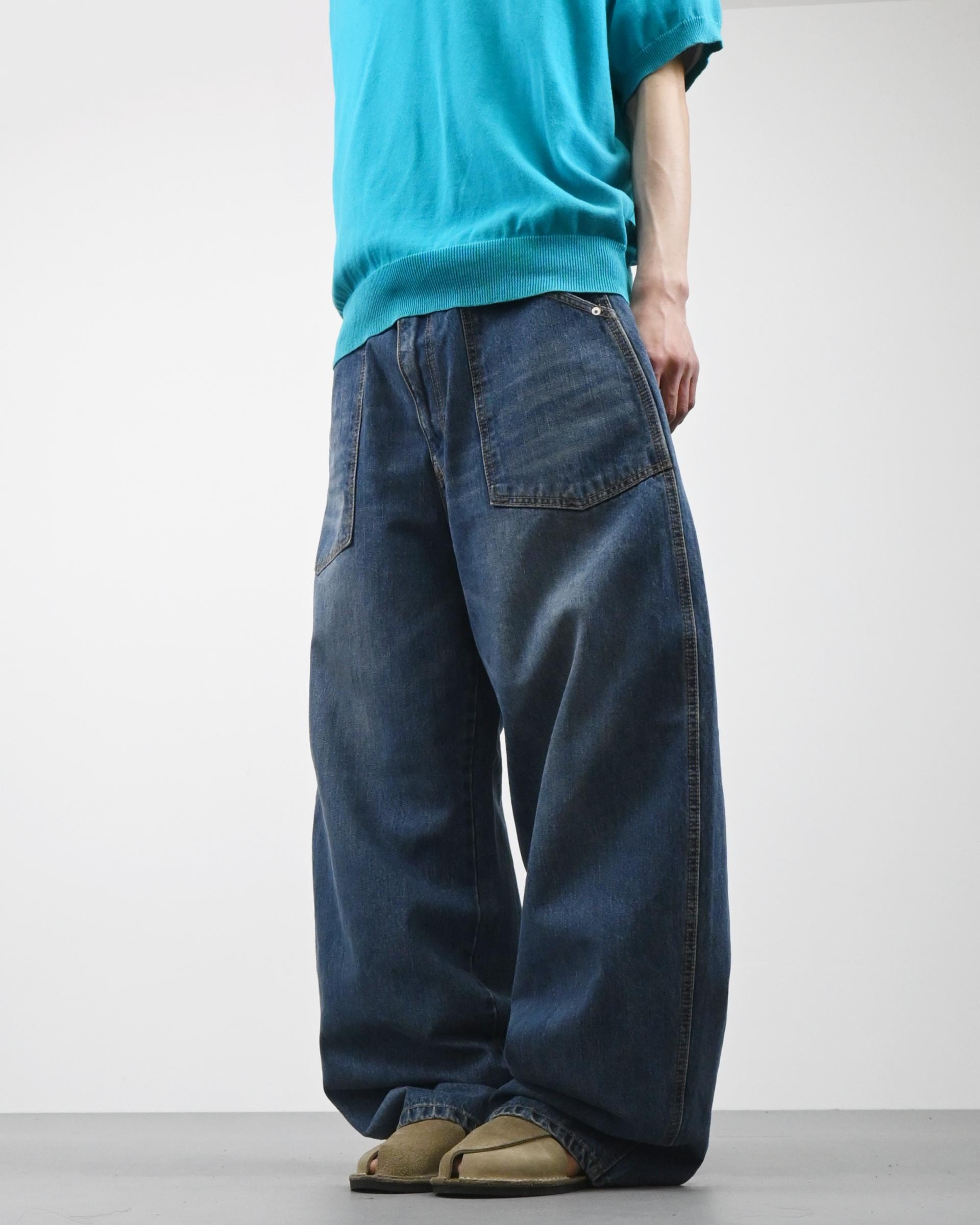 jane puttig pocket denim pants