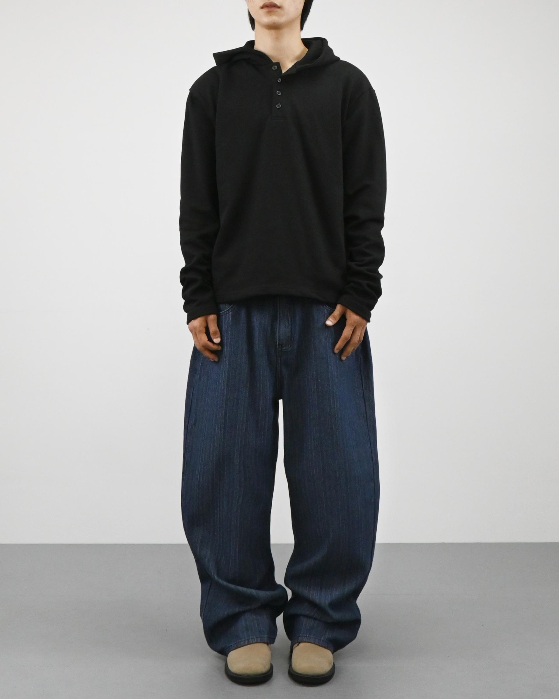 warmer henley neck hoodie