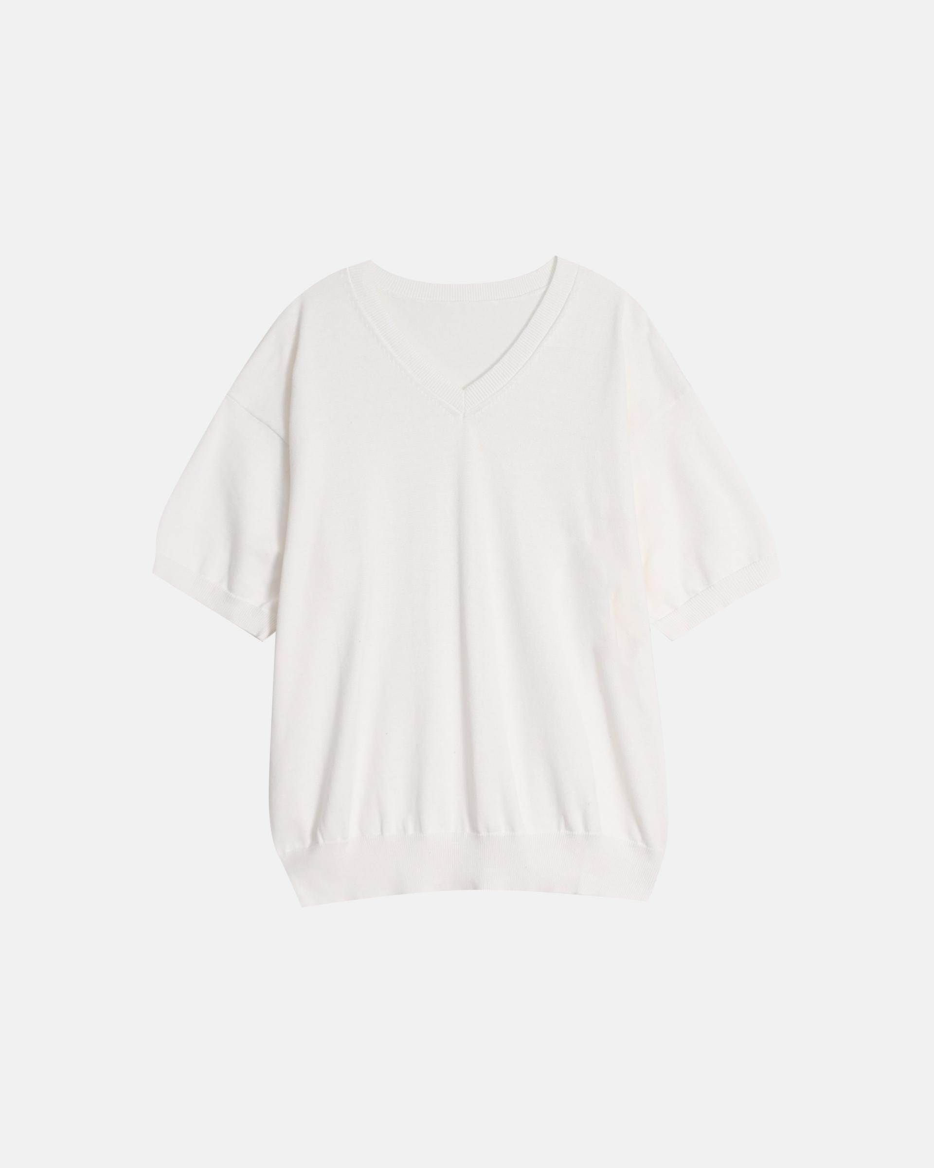 sierra v-neck half knit