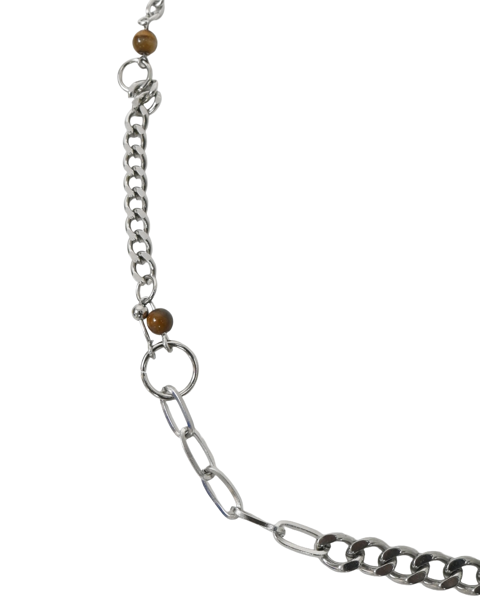 ring bead ball chain necklace