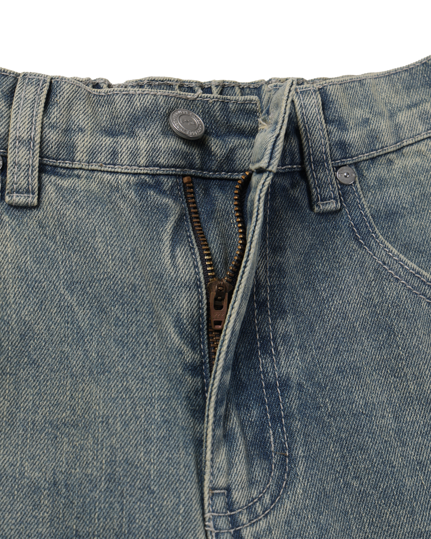 dart curved denim pants (light blue)