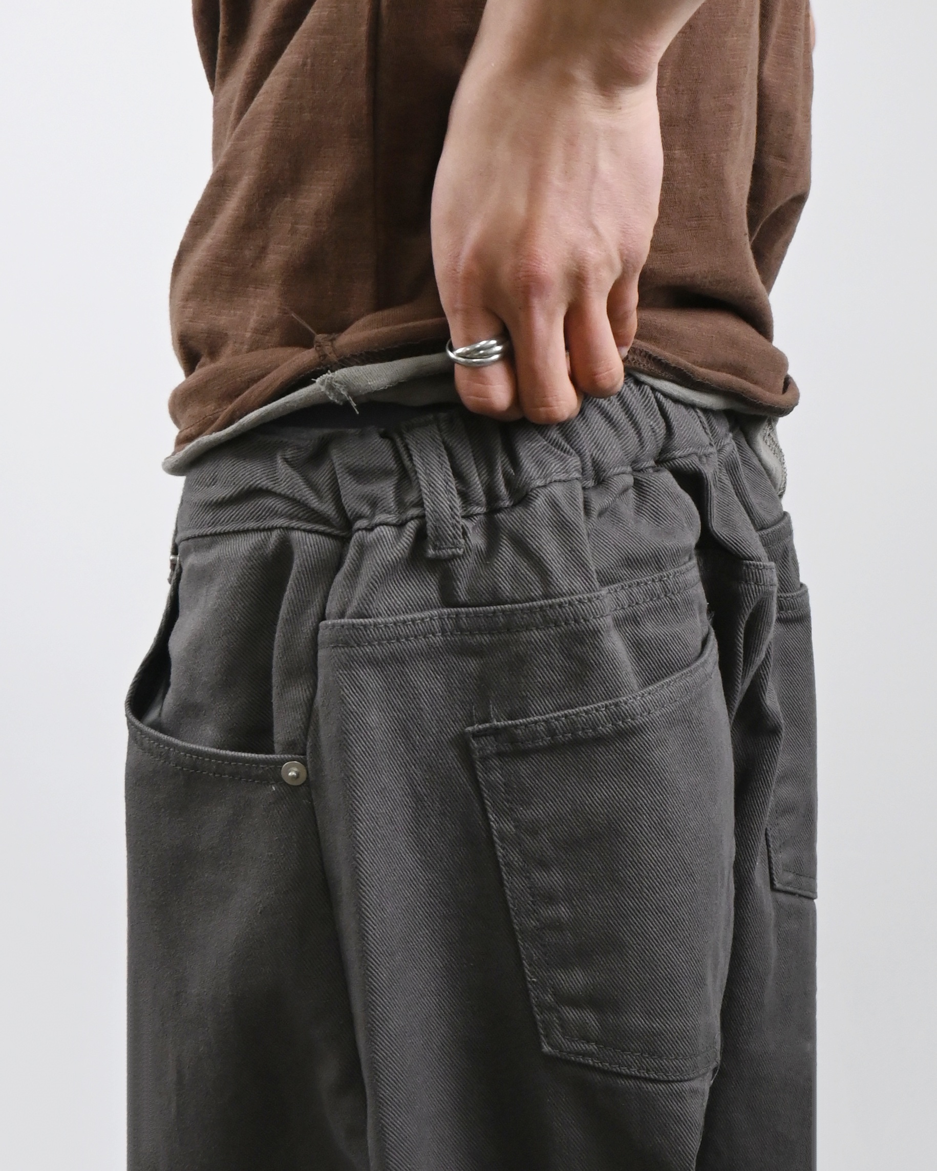 banding balloon cotton pants