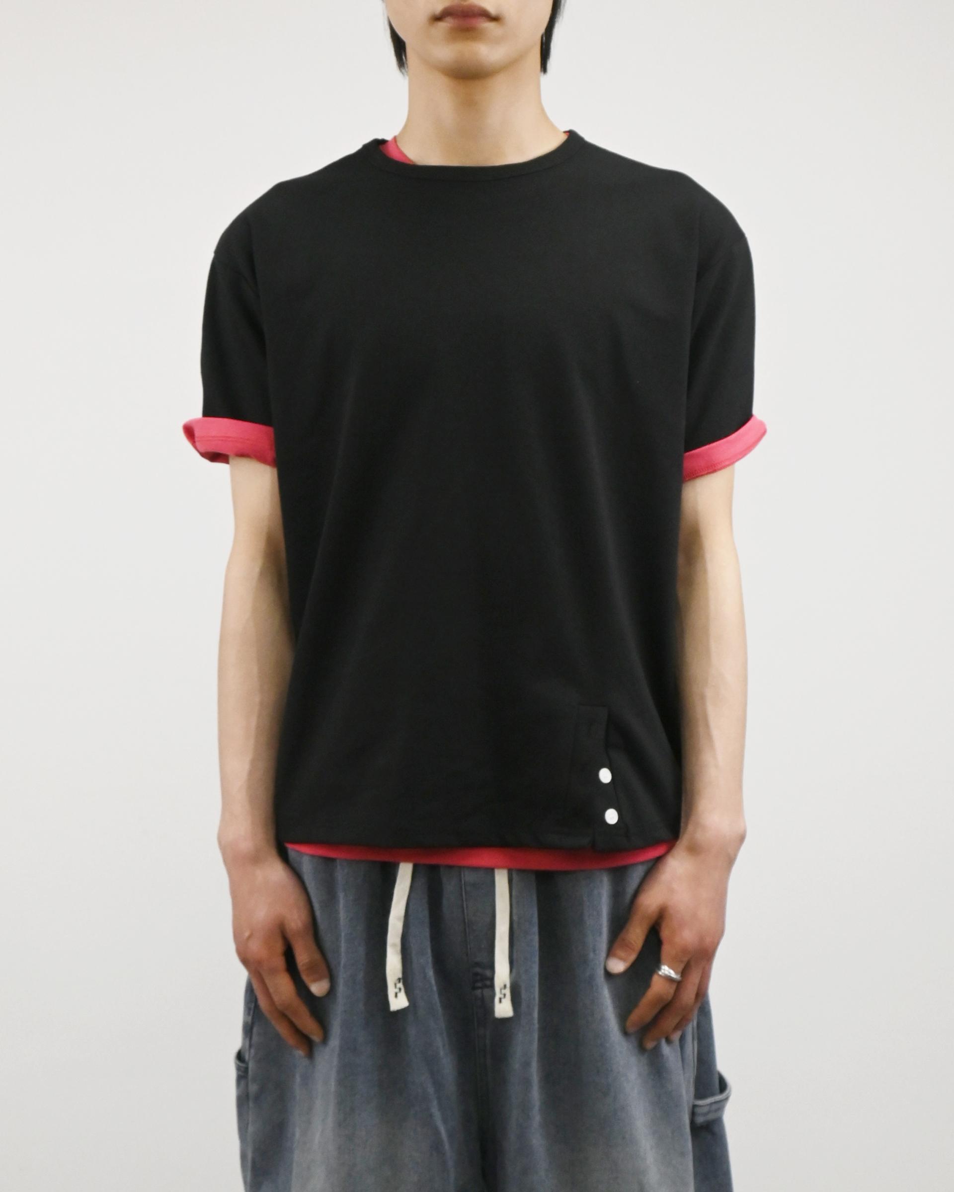 under snap half-t-shirt