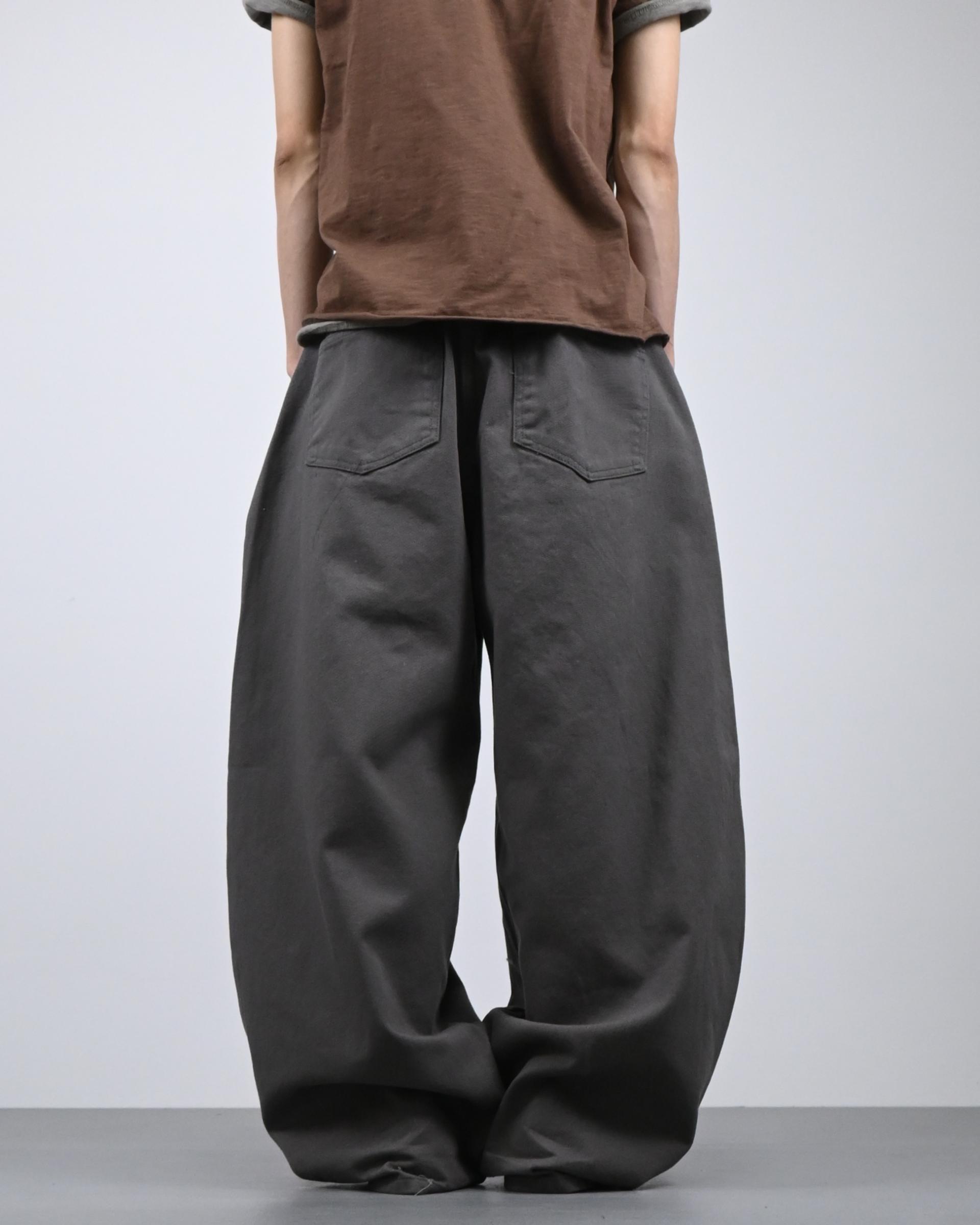 banding balloon cotton pants