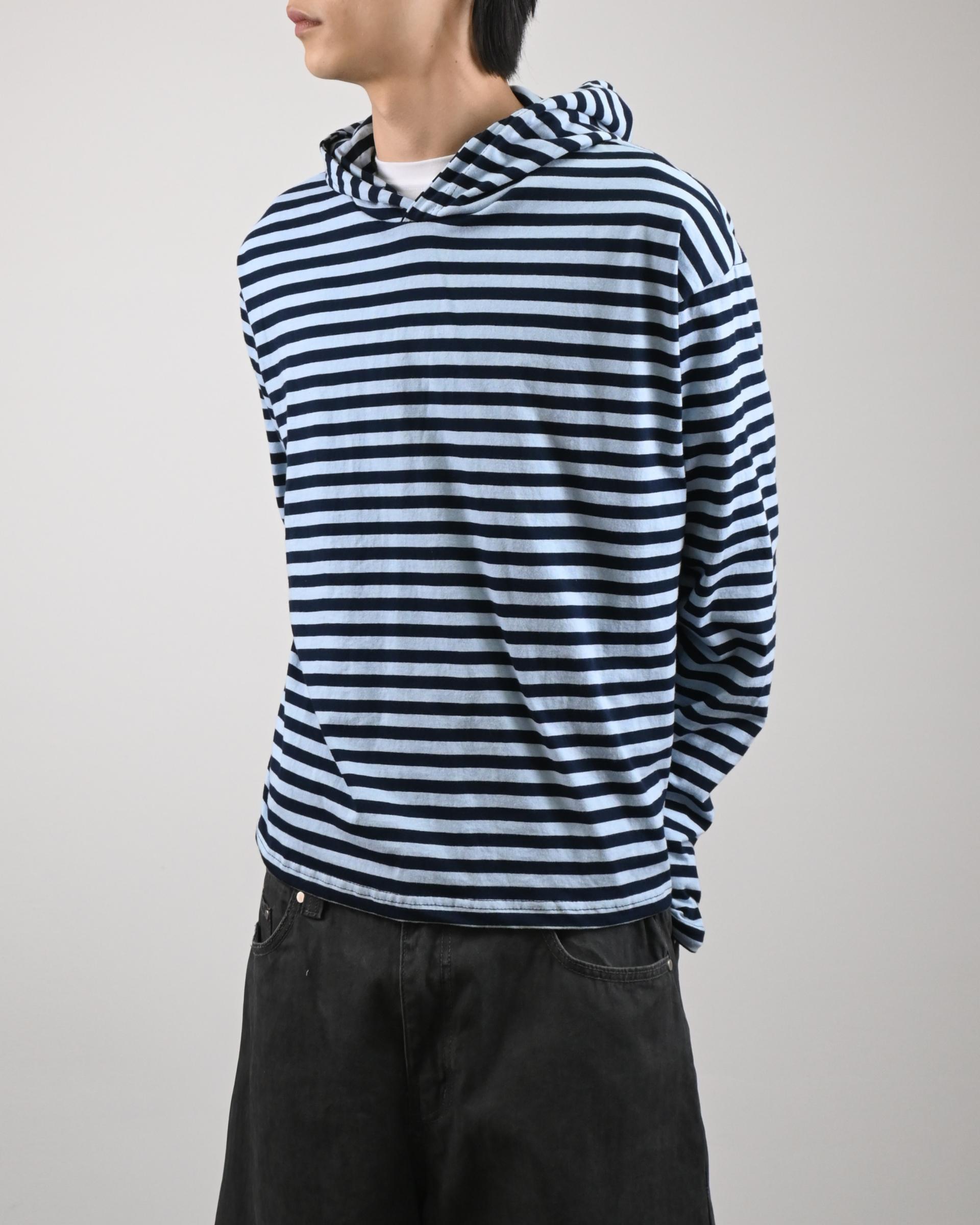 reed cropped striped hoodie