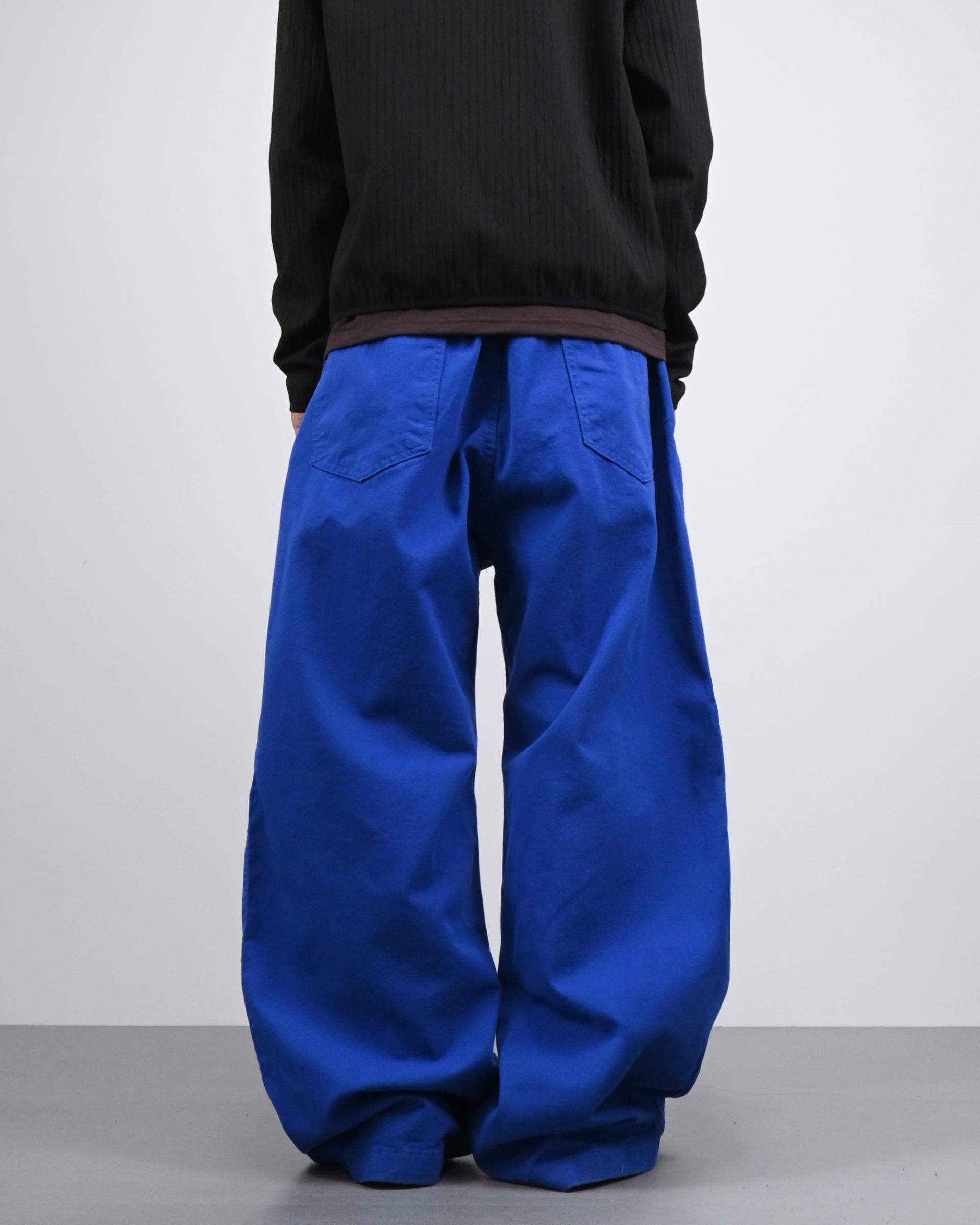 one tuck banding cotton pants