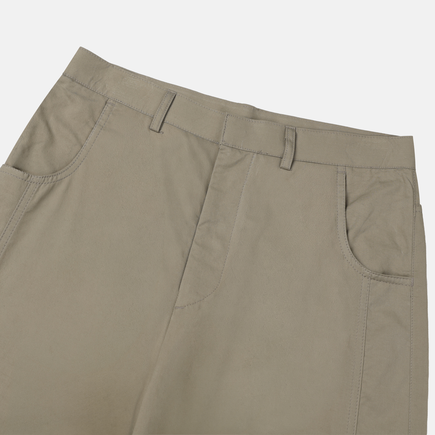 dear curved cotton pants