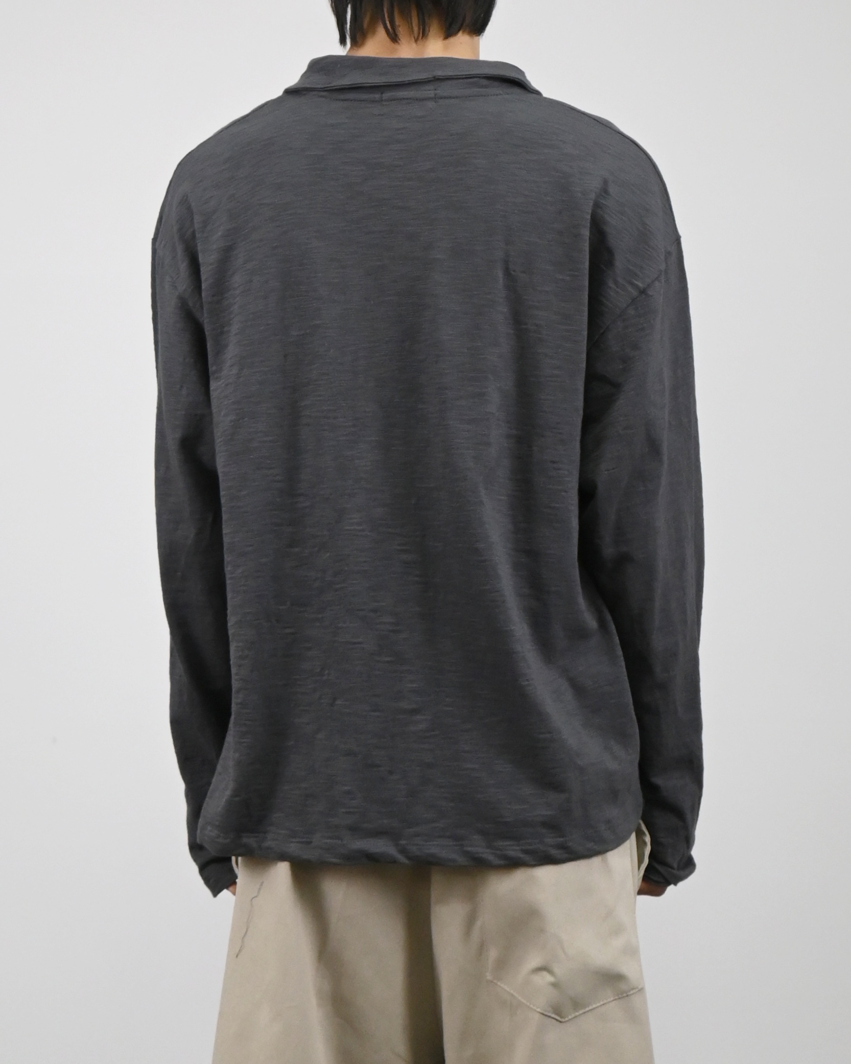 slub five burton collar t-shirt