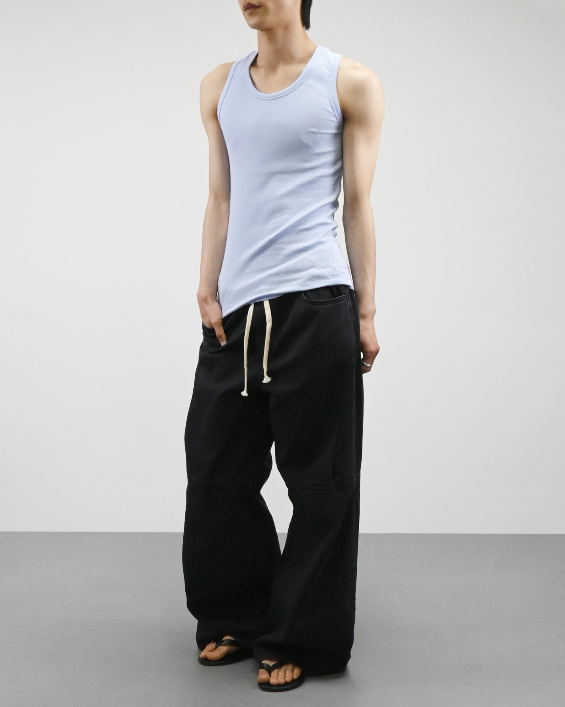 stretchable ribbed vest