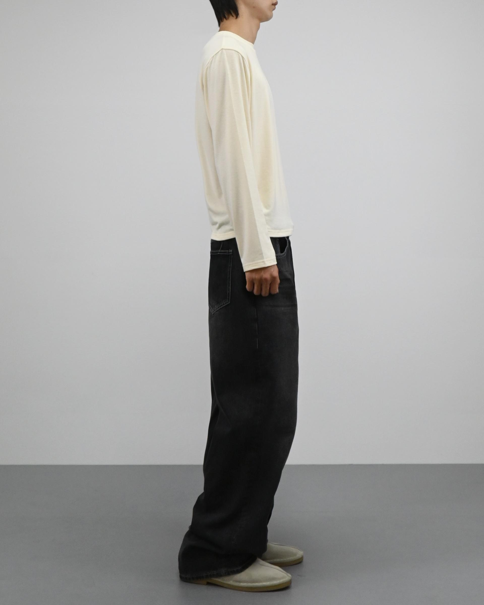 slub henley neck long sleeve 복제
