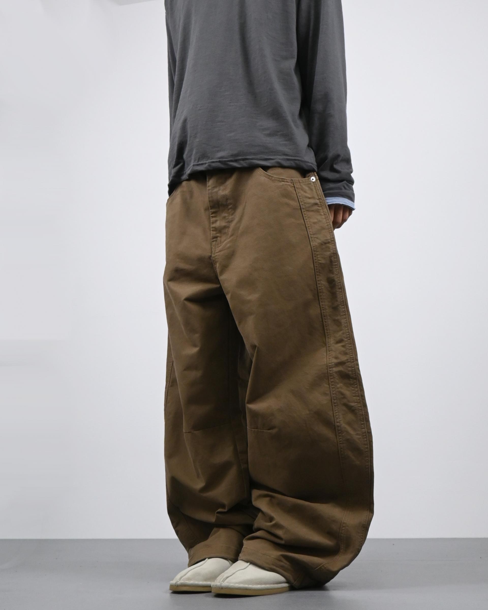 line bijo curved cotton pants