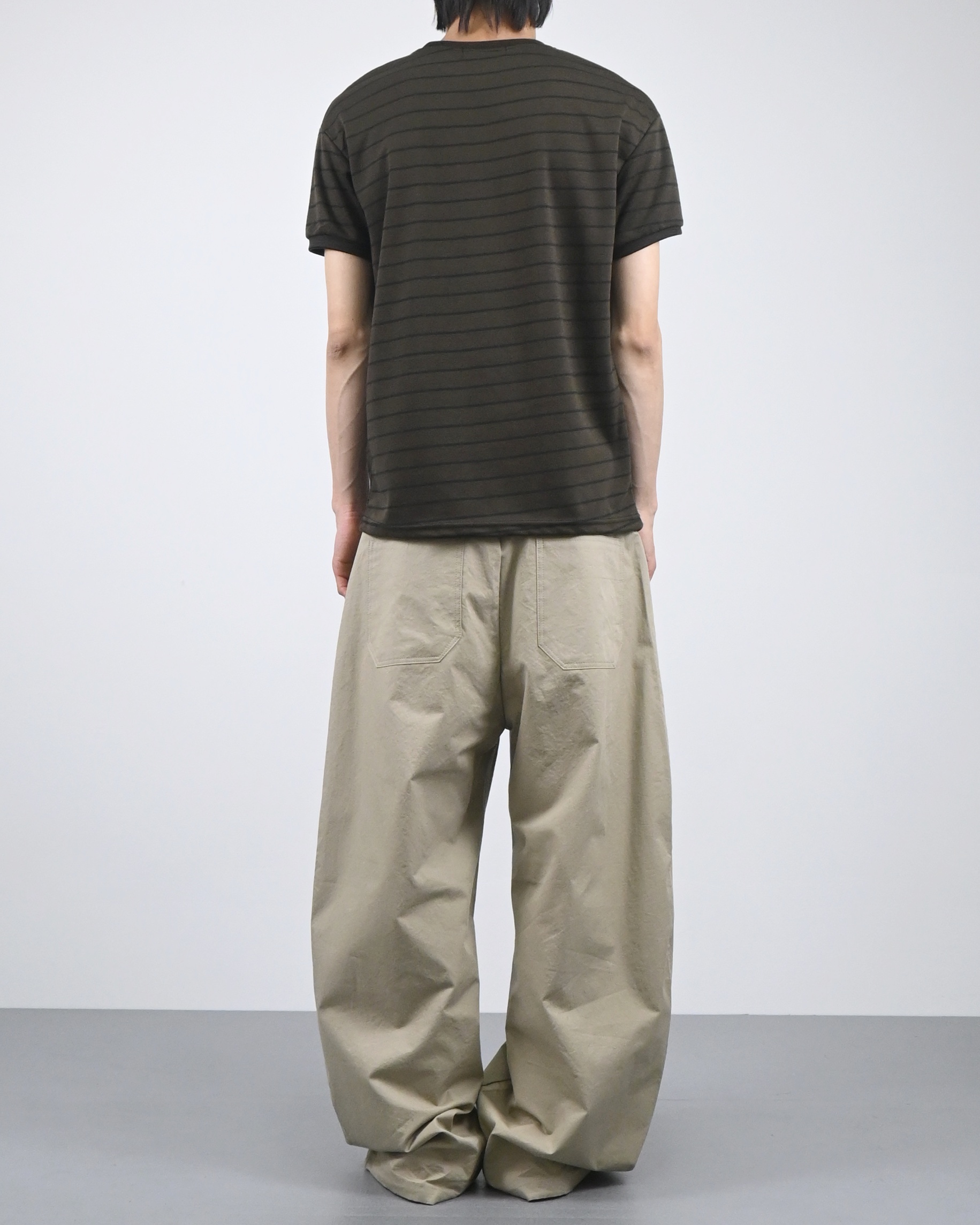 stripe ringer half t-shirt