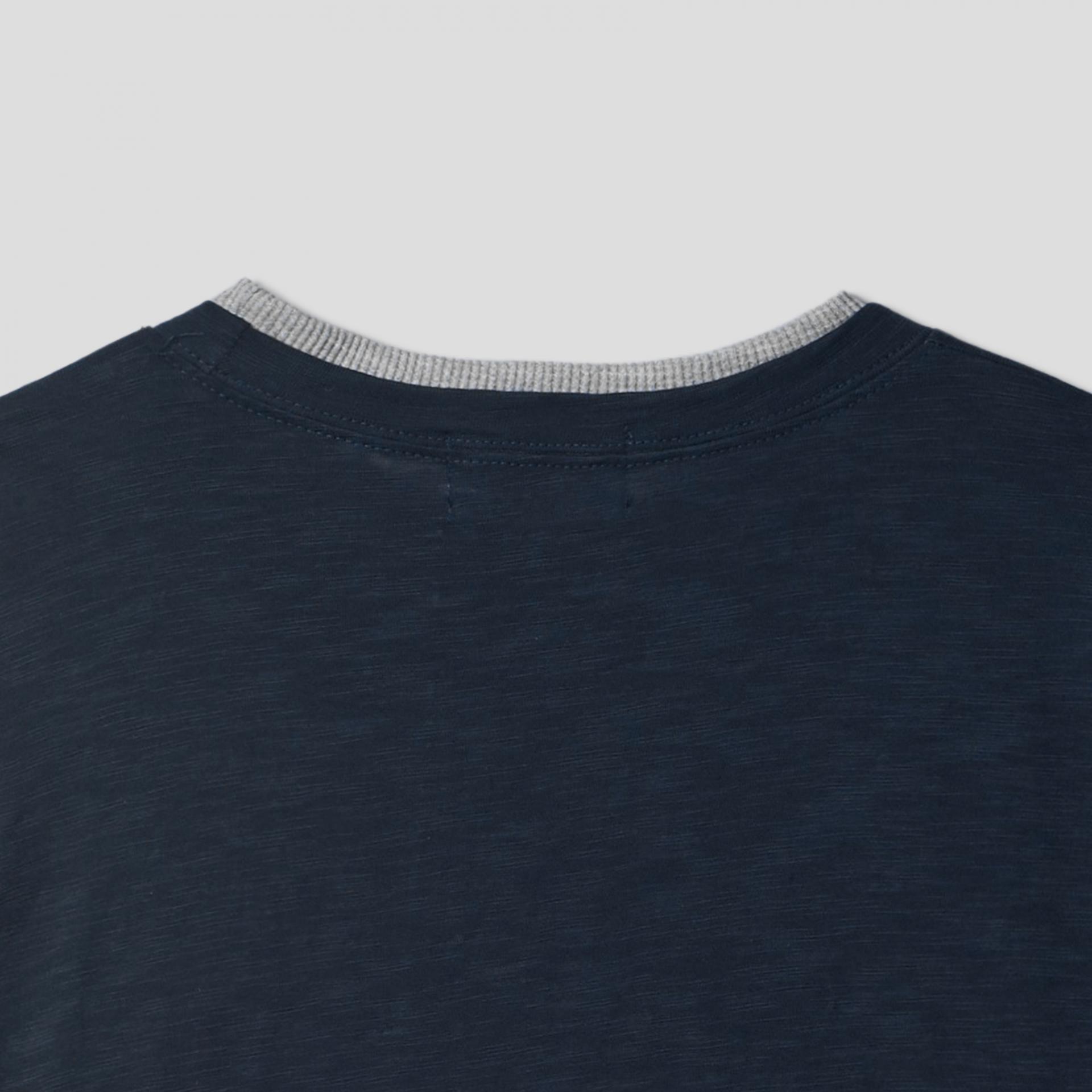 slub waffle layered t-shirt