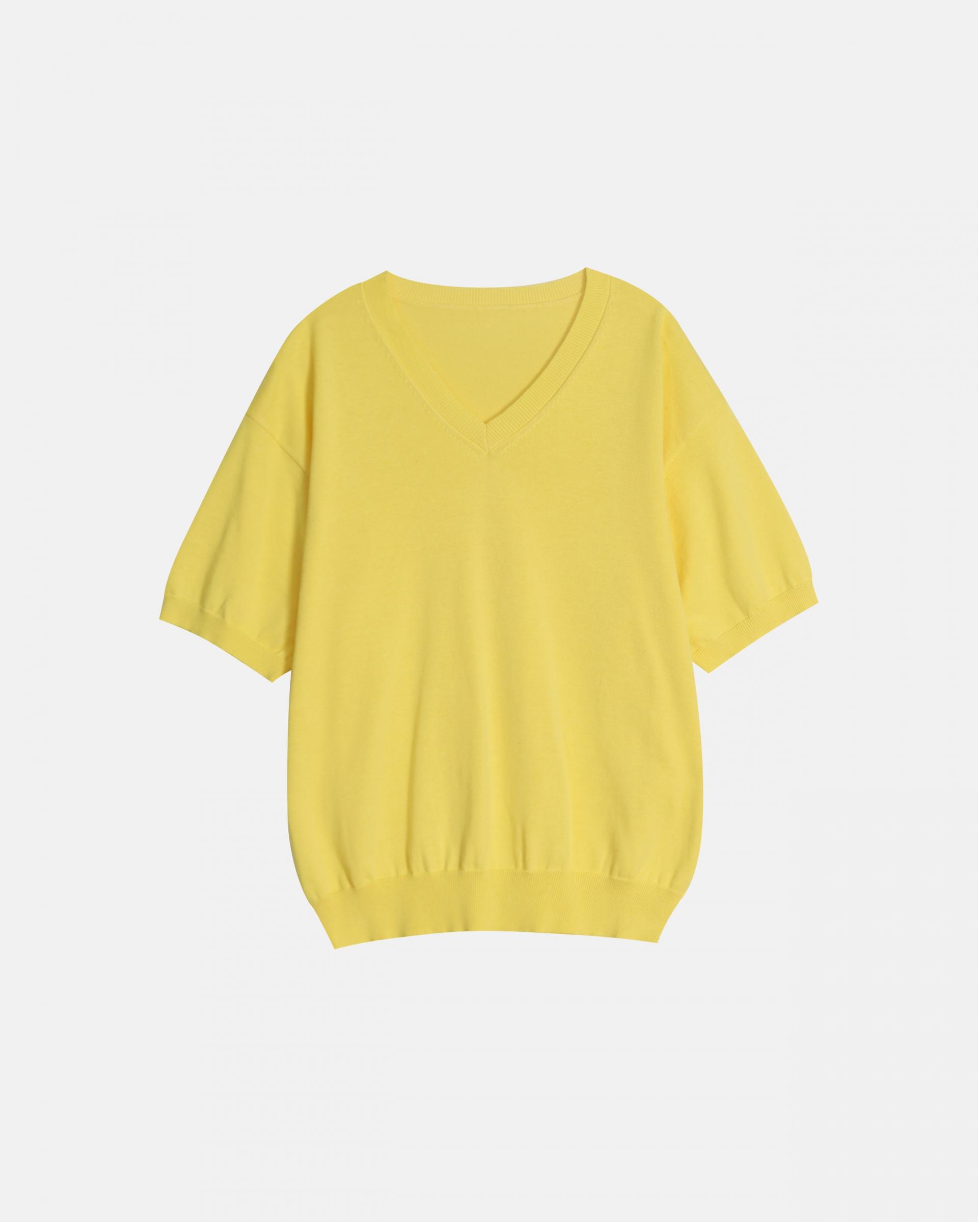 sierra v-neck half knit