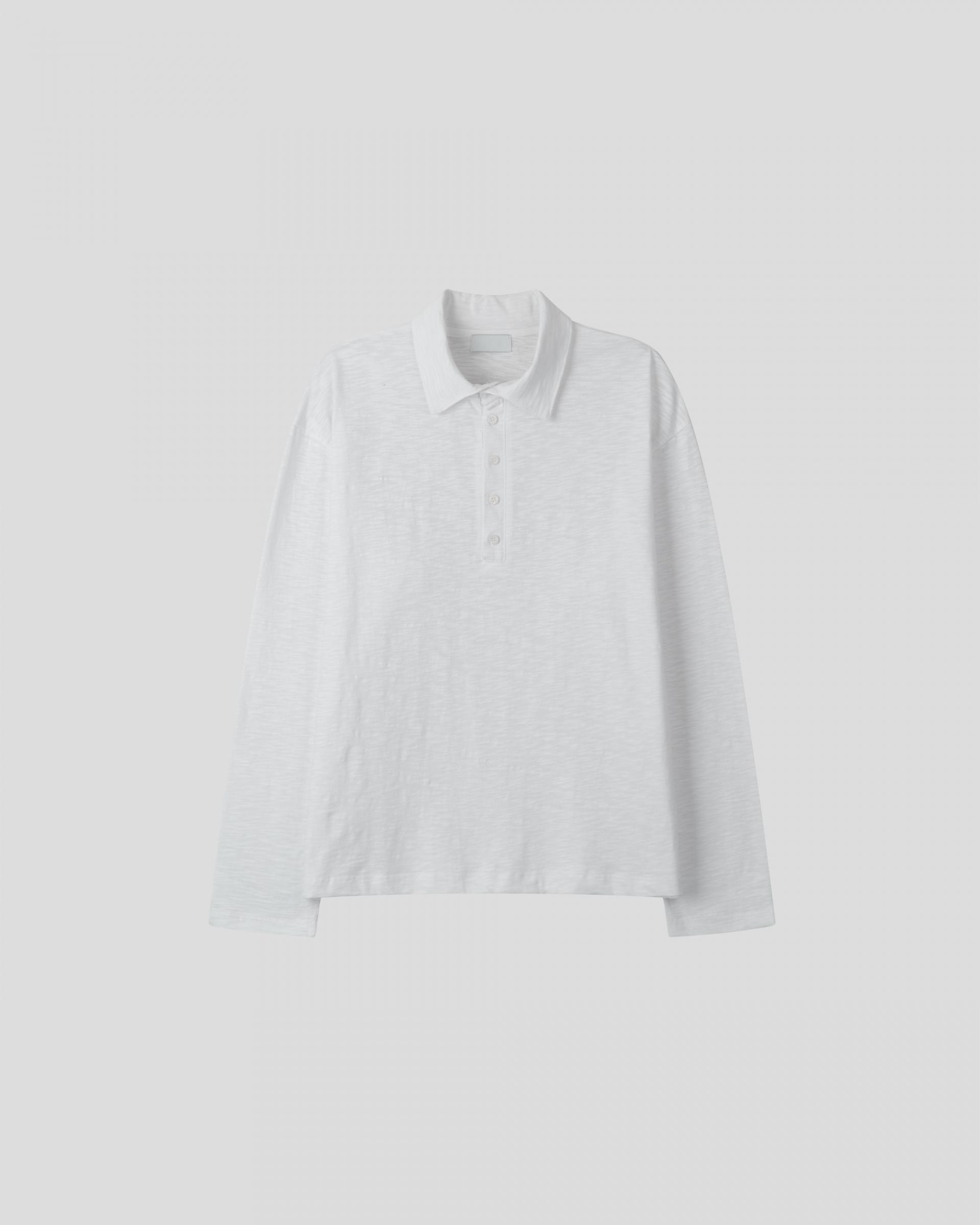 slub five burton collar t-shirt