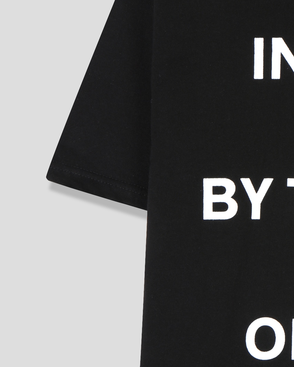 inspired lettering half-t-Shirt